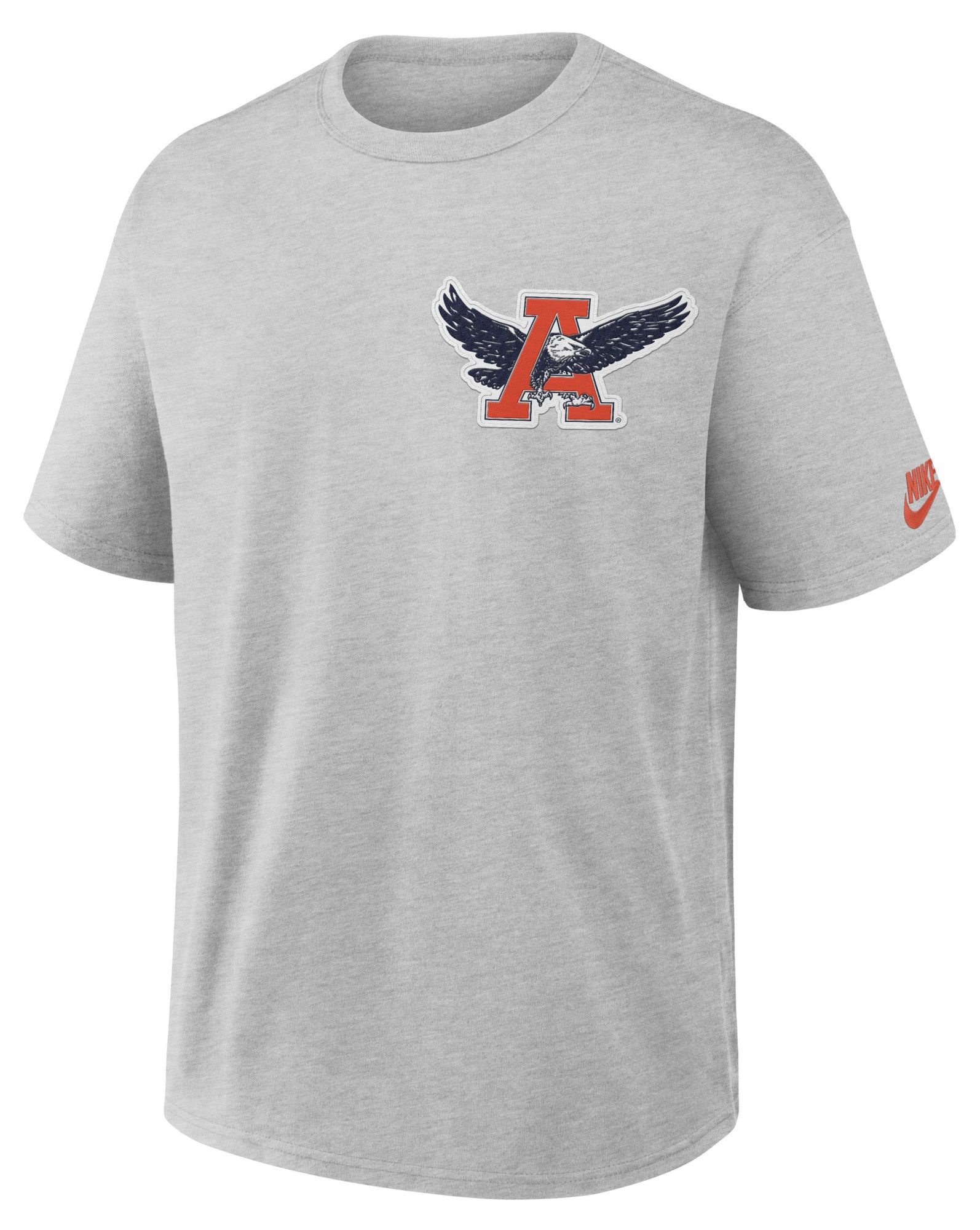 Nike Men's Auburn Tigers Grey Heather Set On Max90 Legacy T-Shirt