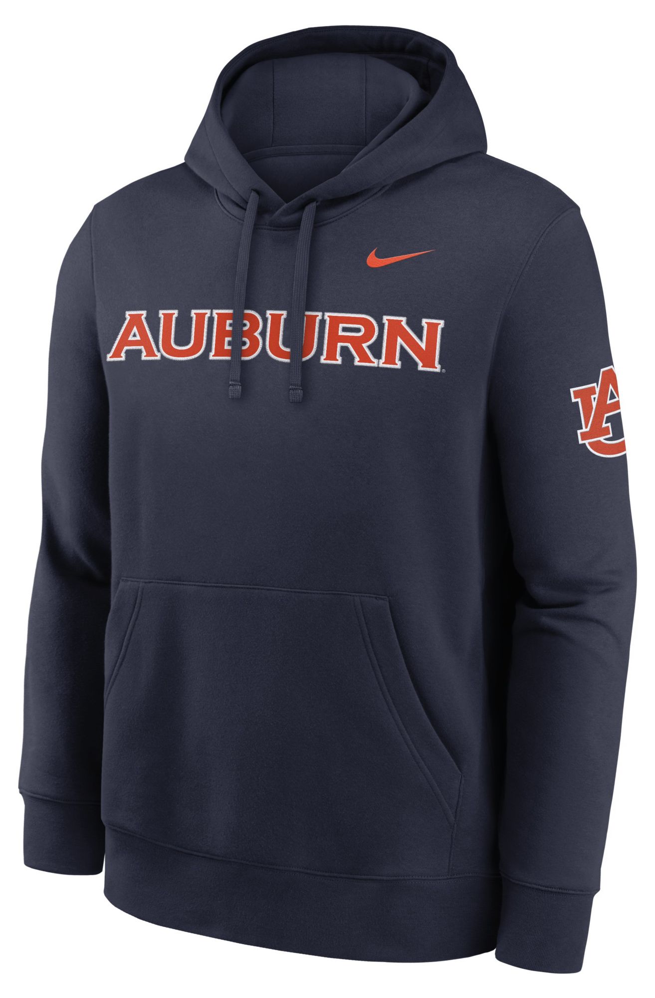 Nike Men's Auburn Tigers College Navy Club Fleece Hoodie