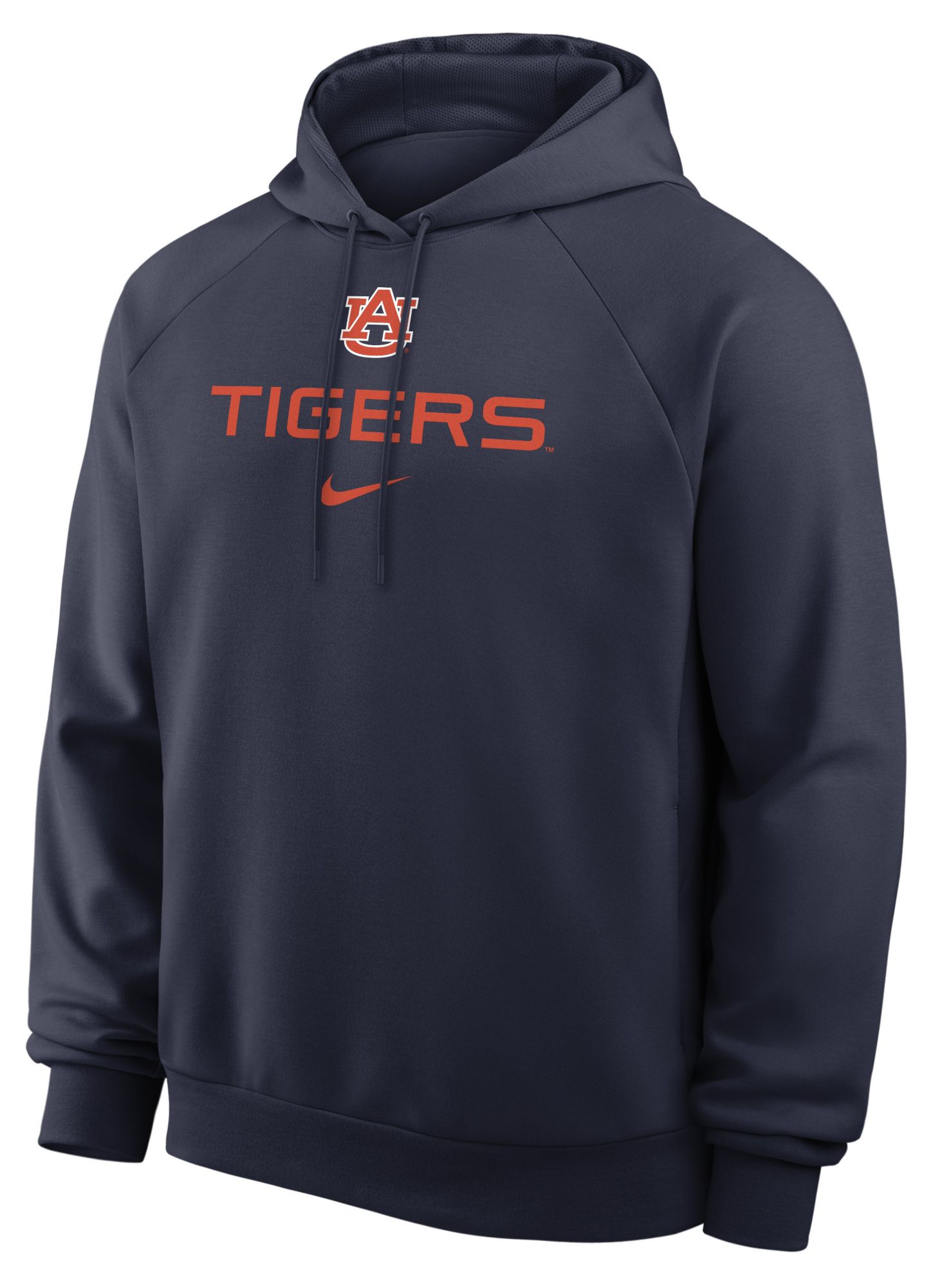 Nike Men's Auburn Tigers College Navy Dri-FIT Primary Fleece Hoodie