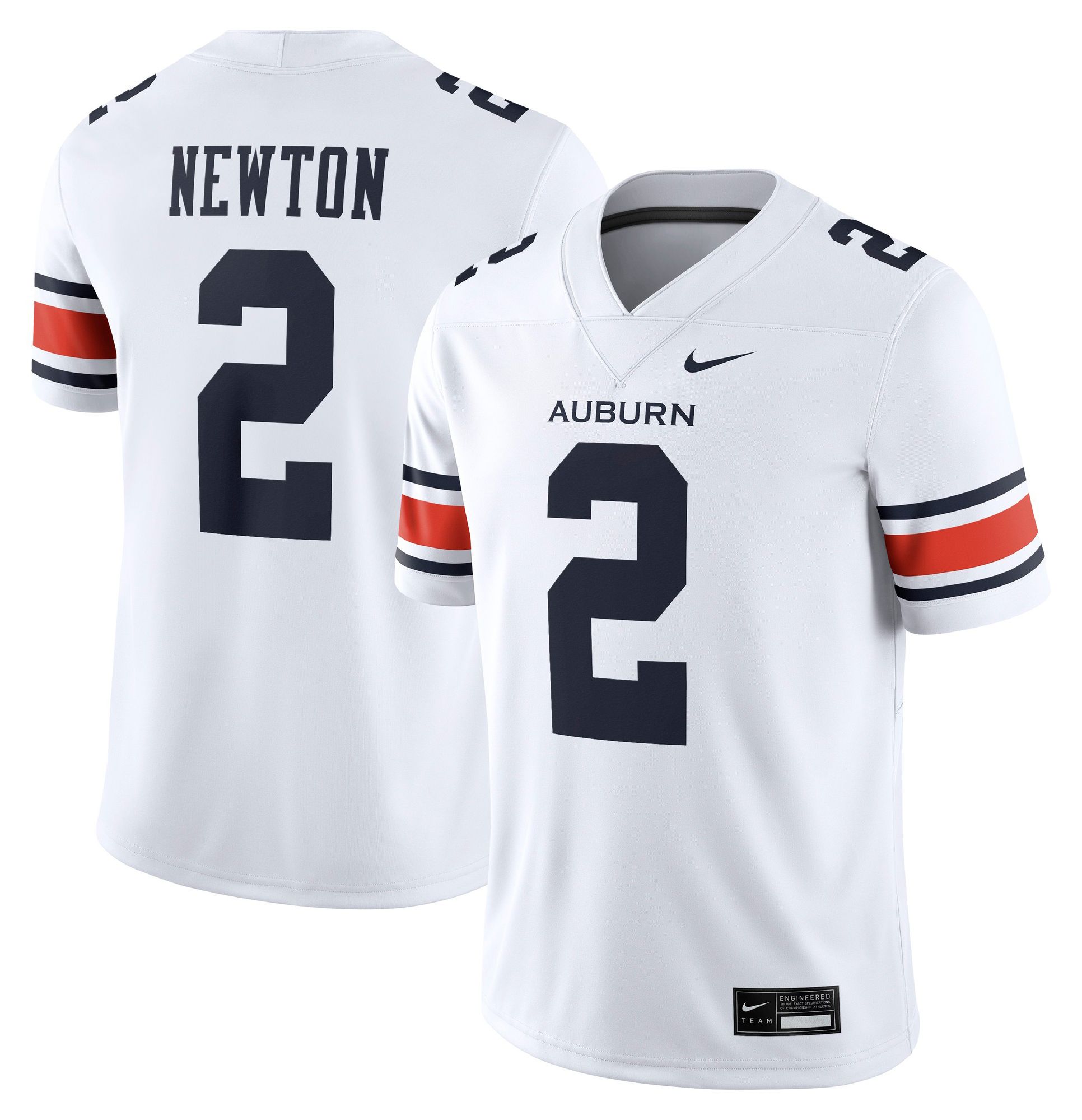 Nike Men's Auburn Tigers Cam Newton #2 White Jersey