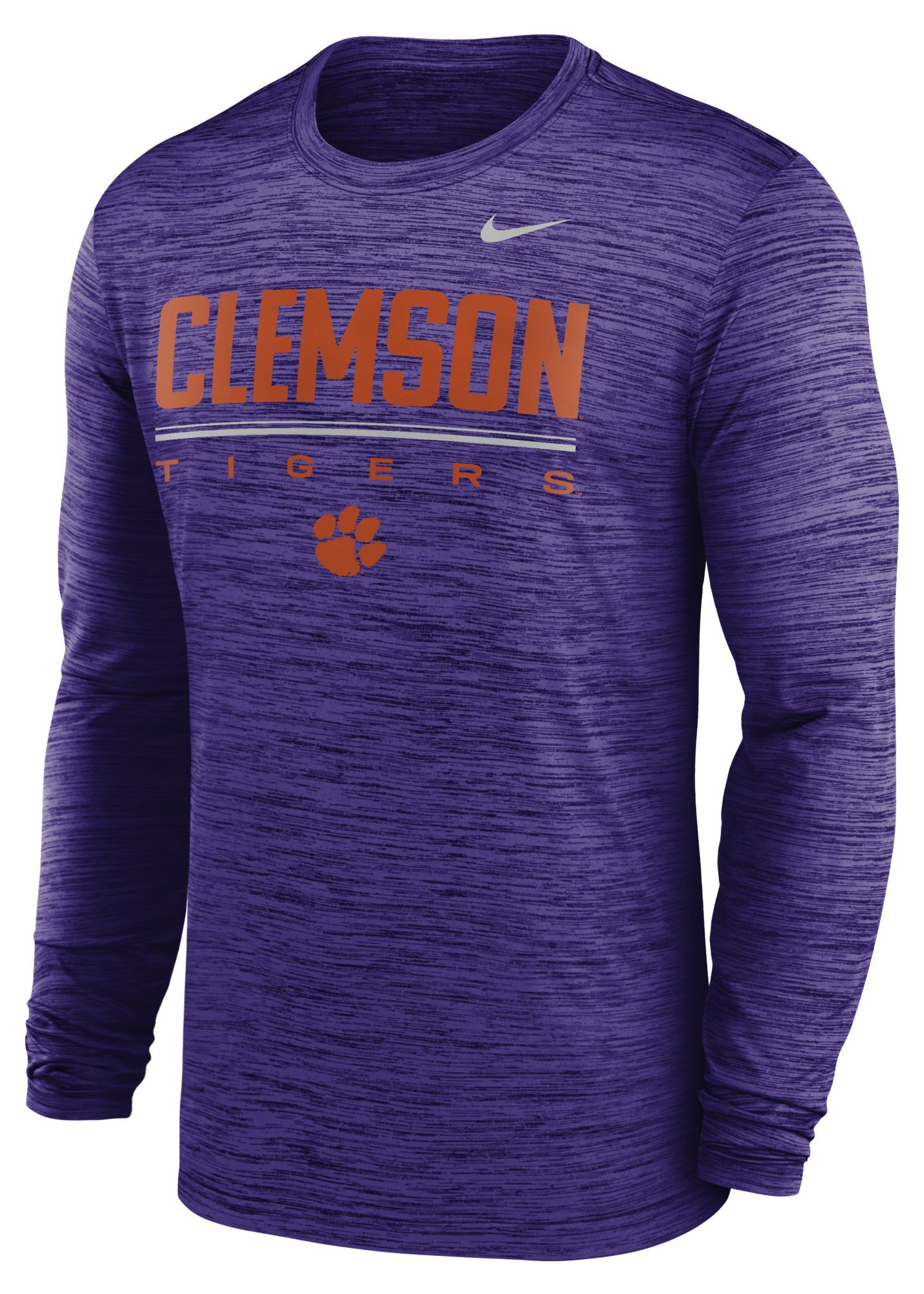 Nike Adult Clemson Tigers Dri-FIT Velocity Long Sleeve Shirt