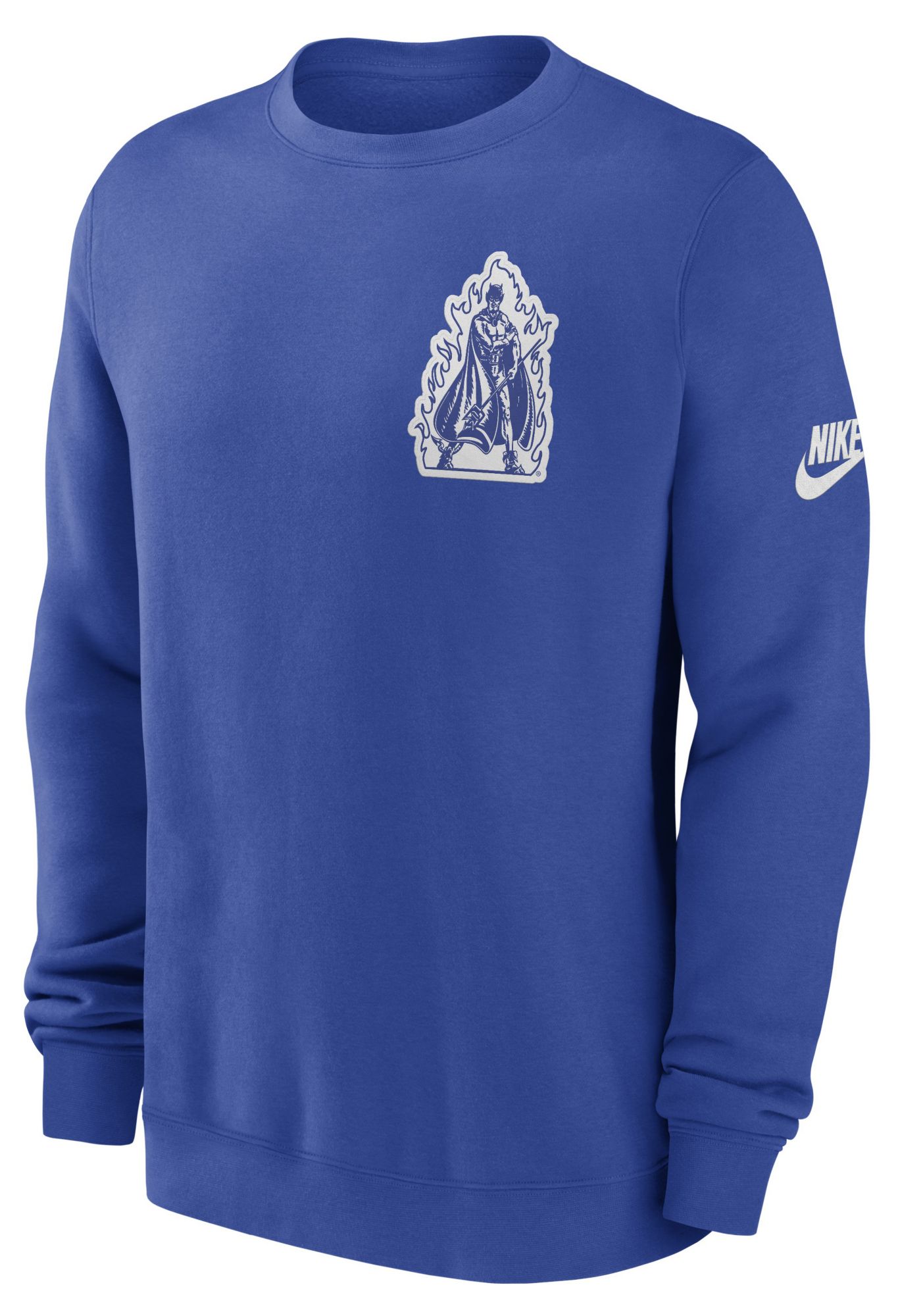 Nike Men's Duke Blue Devils Game Royal Club Legacy Twill Crewneck Sweatshirt
