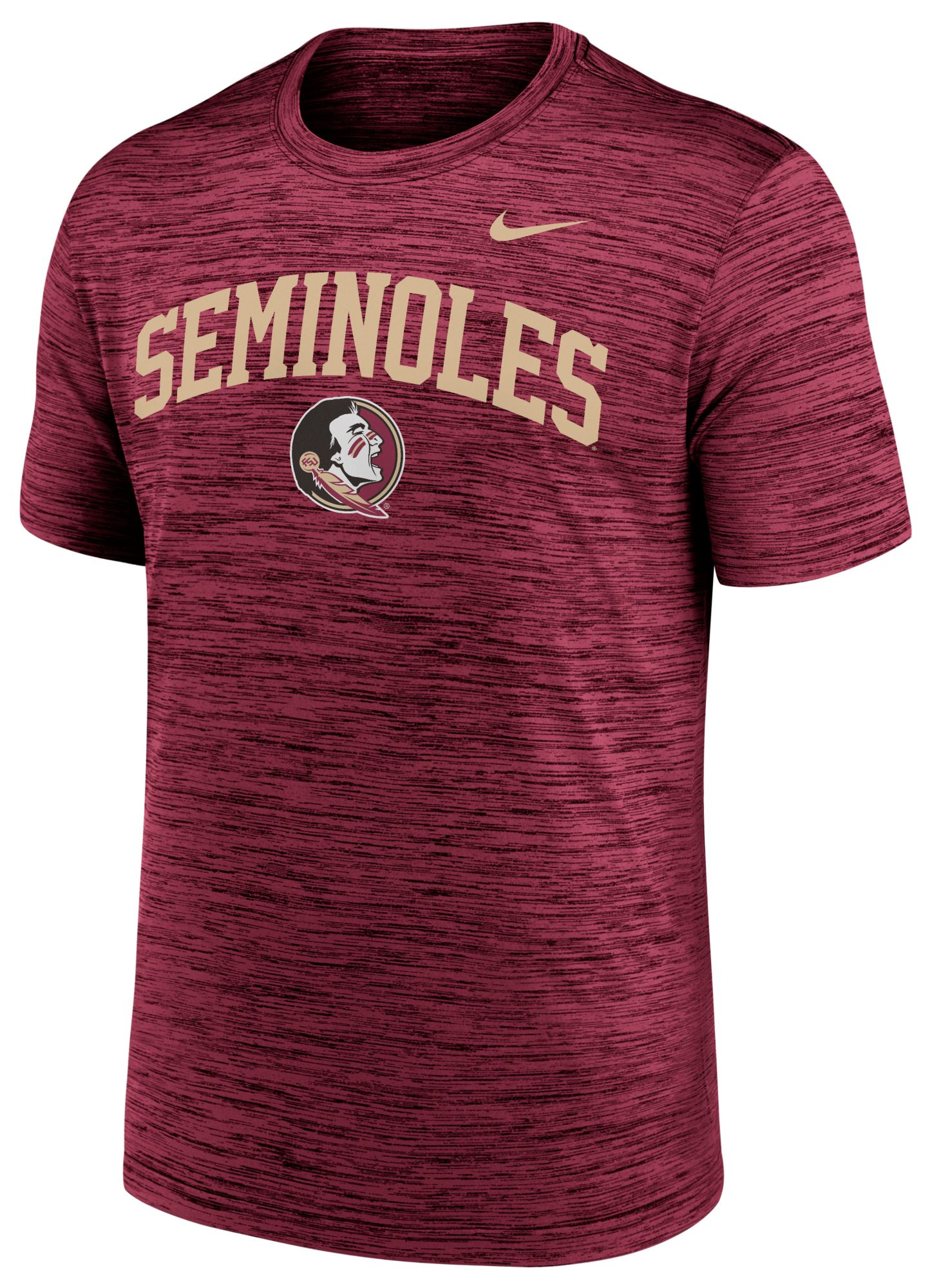 Nike Men's Florida State Seminoles Team Maroon Velocity Arch Logo T-Shirt