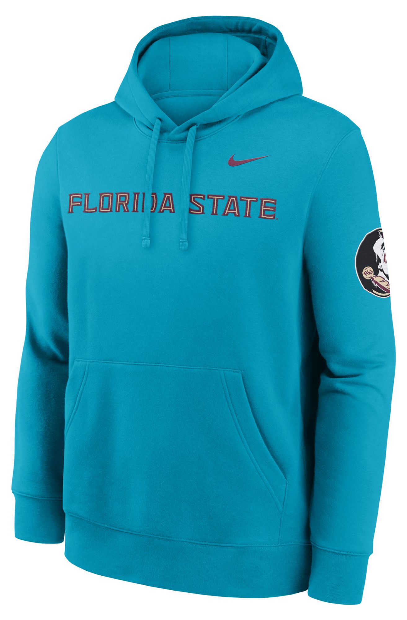Nike Men's Florida State Seminoles Dark Turquoise Club Fleece Hoodie