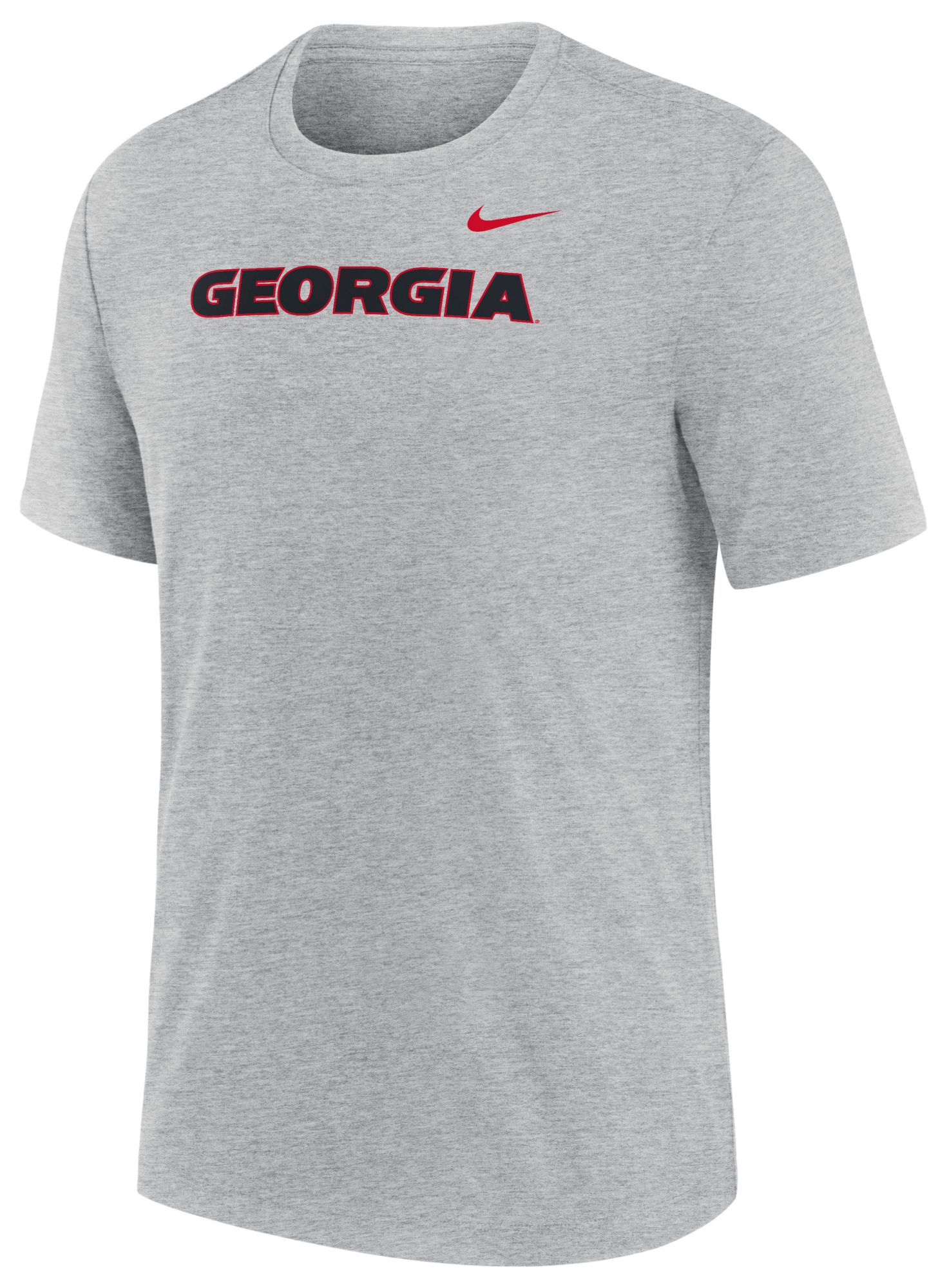 Nike Men's Georgia Bulldogs Dark Grey Heather Triblend Alternate Logo T-Shirt