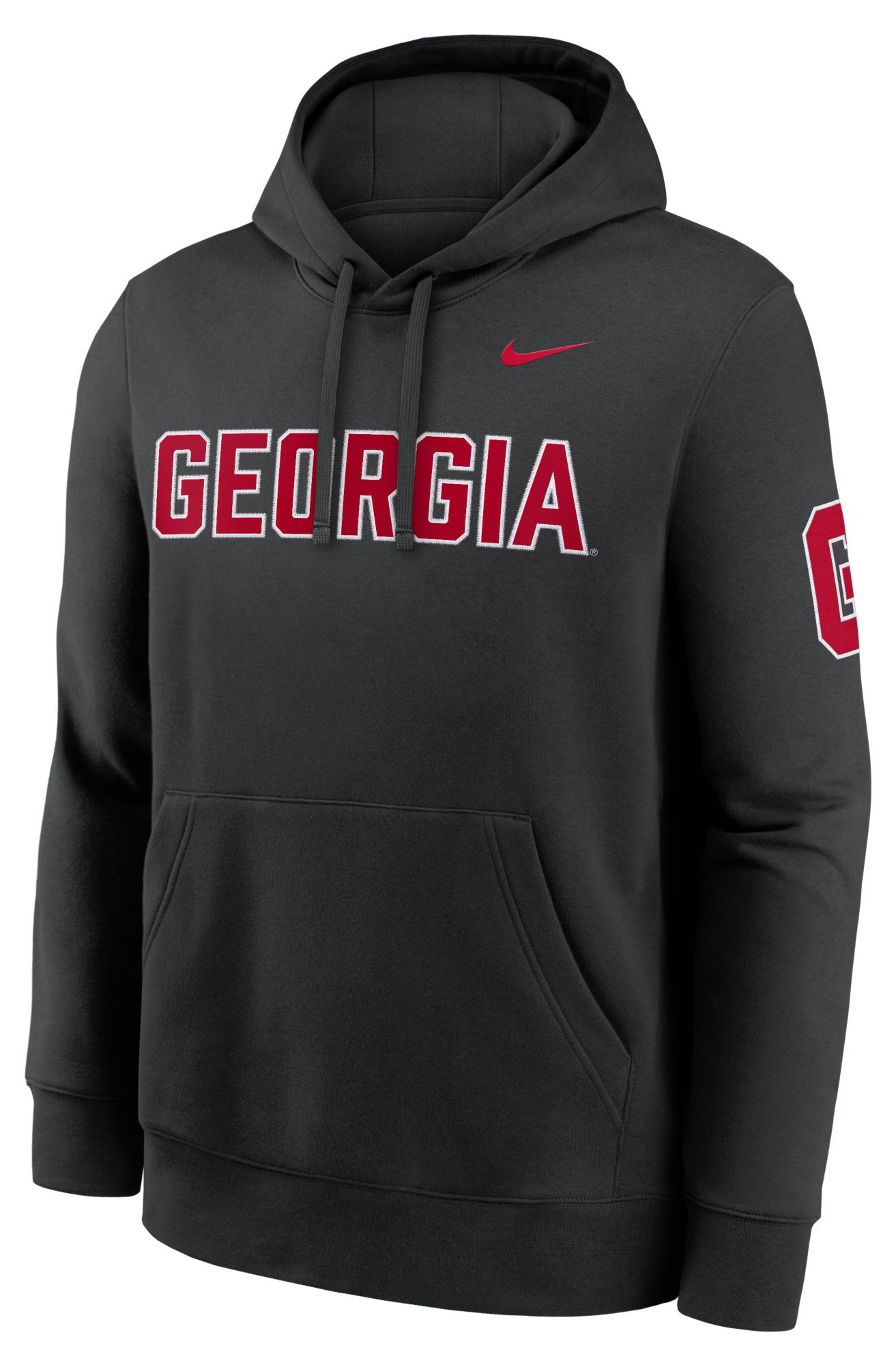 Nike Men's Georgia Bulldogs Black Club Fleece Hoodie