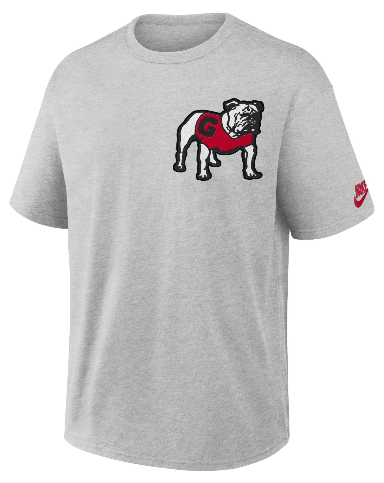Nike Men's Georgia Bulldogs Grey Heather Set On Max90 Legacy T-Shirt