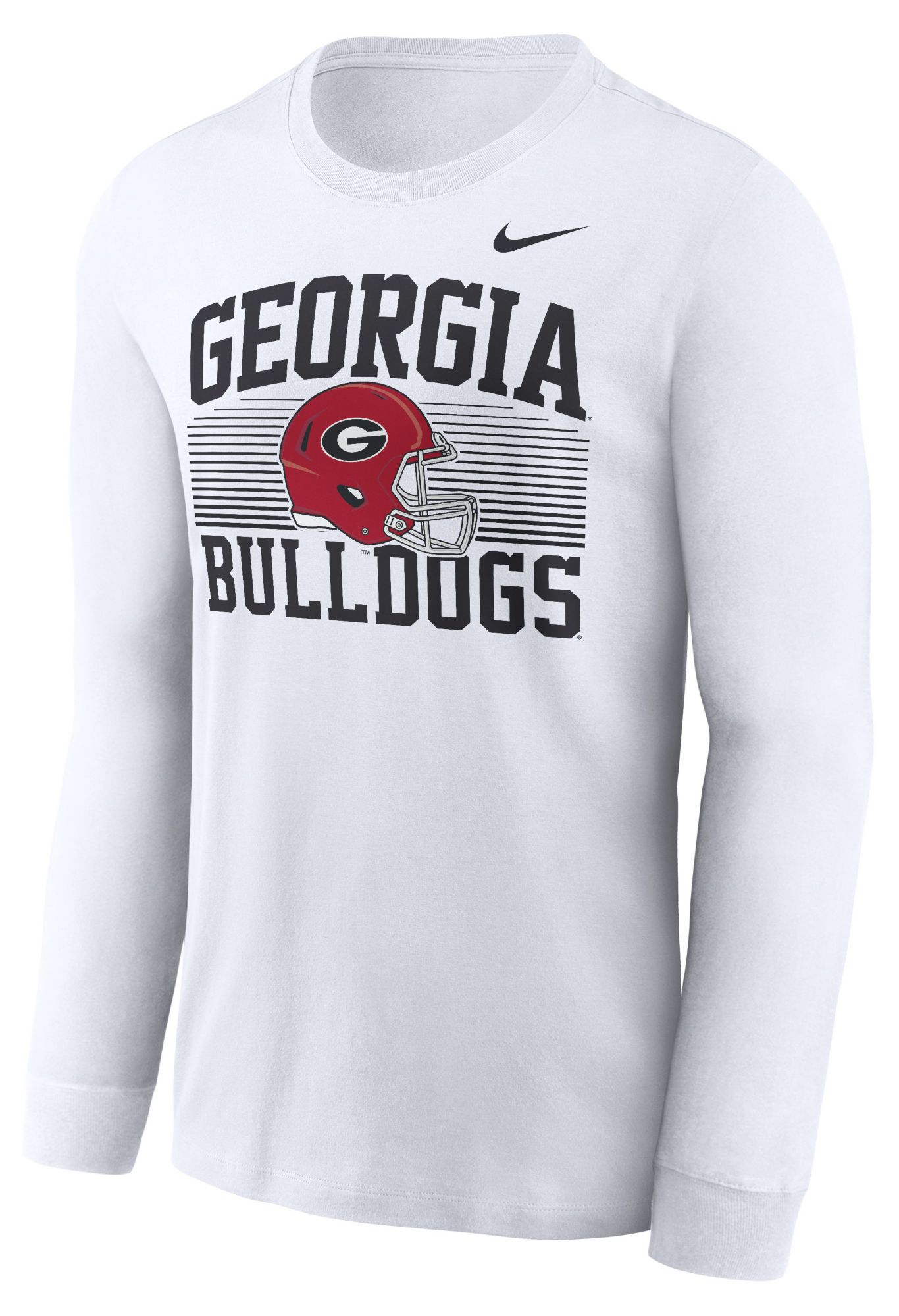 Nike Men's Georgia Bulldogs White Long Sleeve Shirt