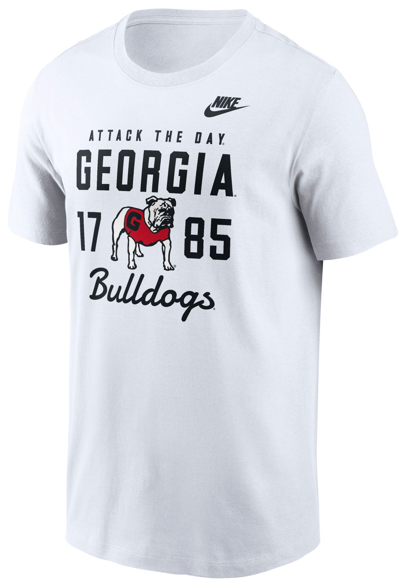 Nike Men's Georgia Bulldogs White Legacy Stacked T-Shirt