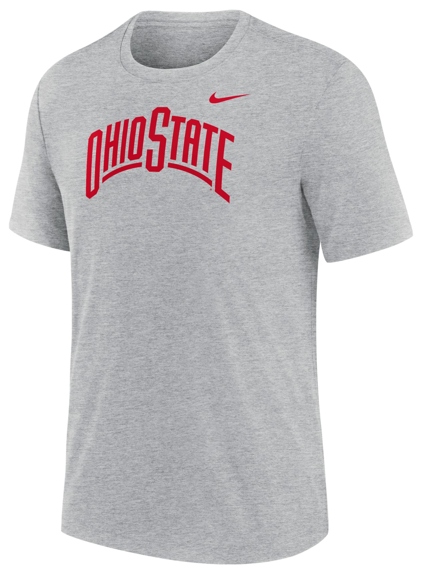 Nike Men's Ohio State Buckeyes Dark Grey Heather Triblend Alternate Logo T-Shirt