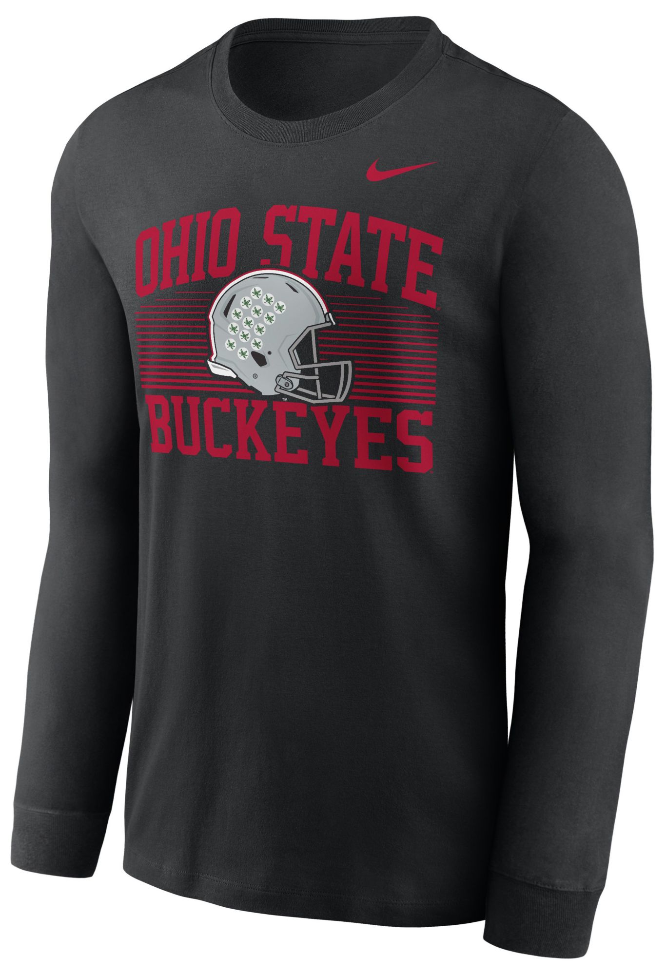 Nike Men's Ohio State Buckeyes Black Long Sleeve Shirt