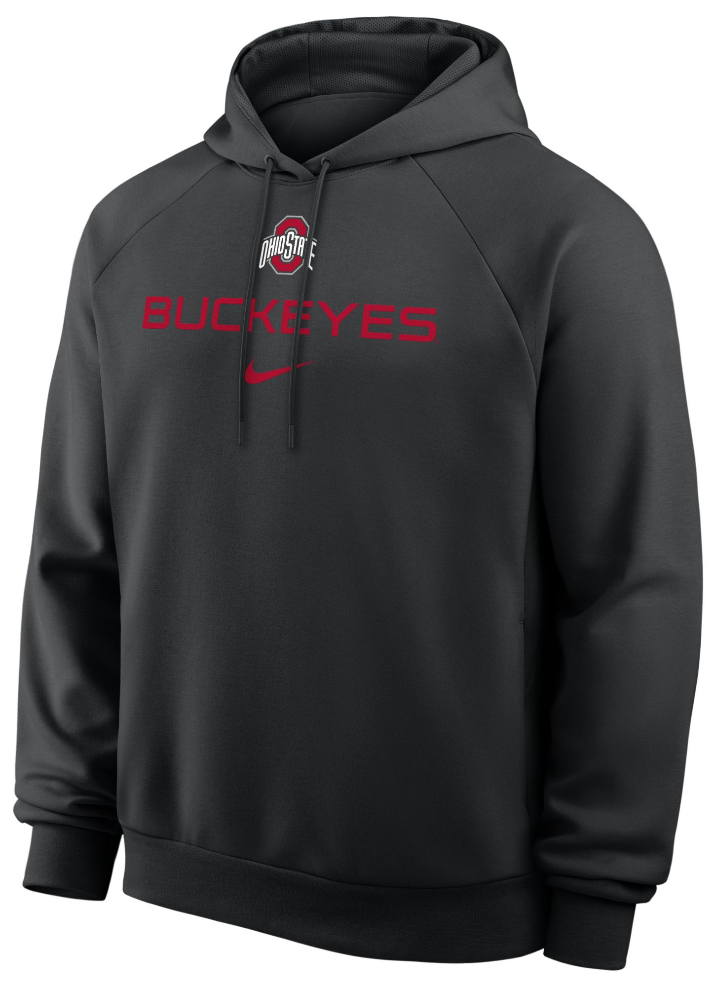 Nike Men's Ohio State Buckeyes Black Dri-FIT Primary Fleece Hoodie