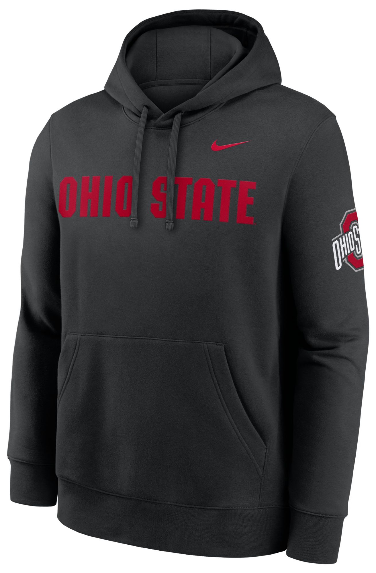 Nike Men's Ohio State Buckeyes Black Club Fleece Hoodie