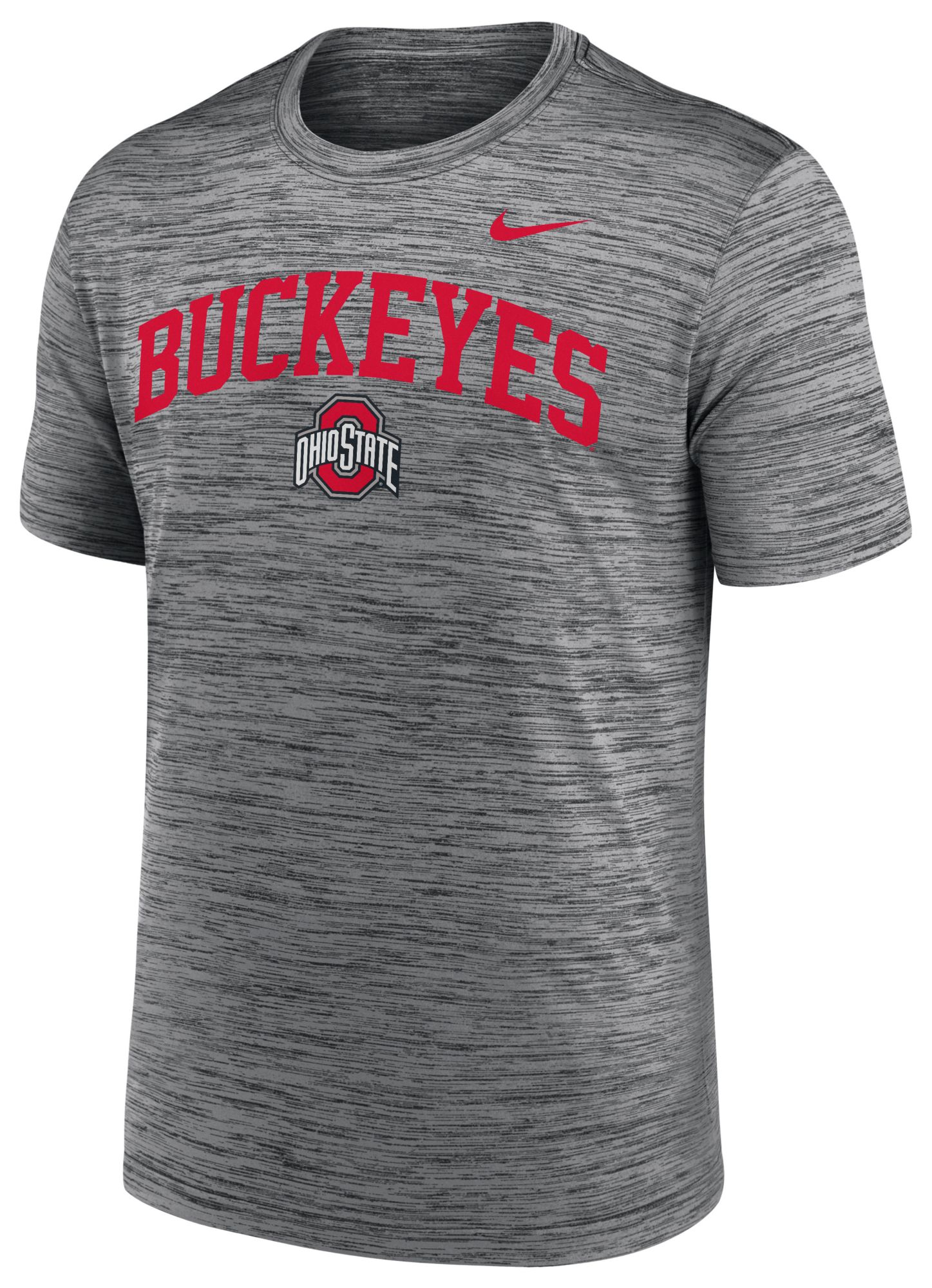 Nike Men's Ohio State Buckeyes Anthracite Velocity Arch Logo T-Shirt