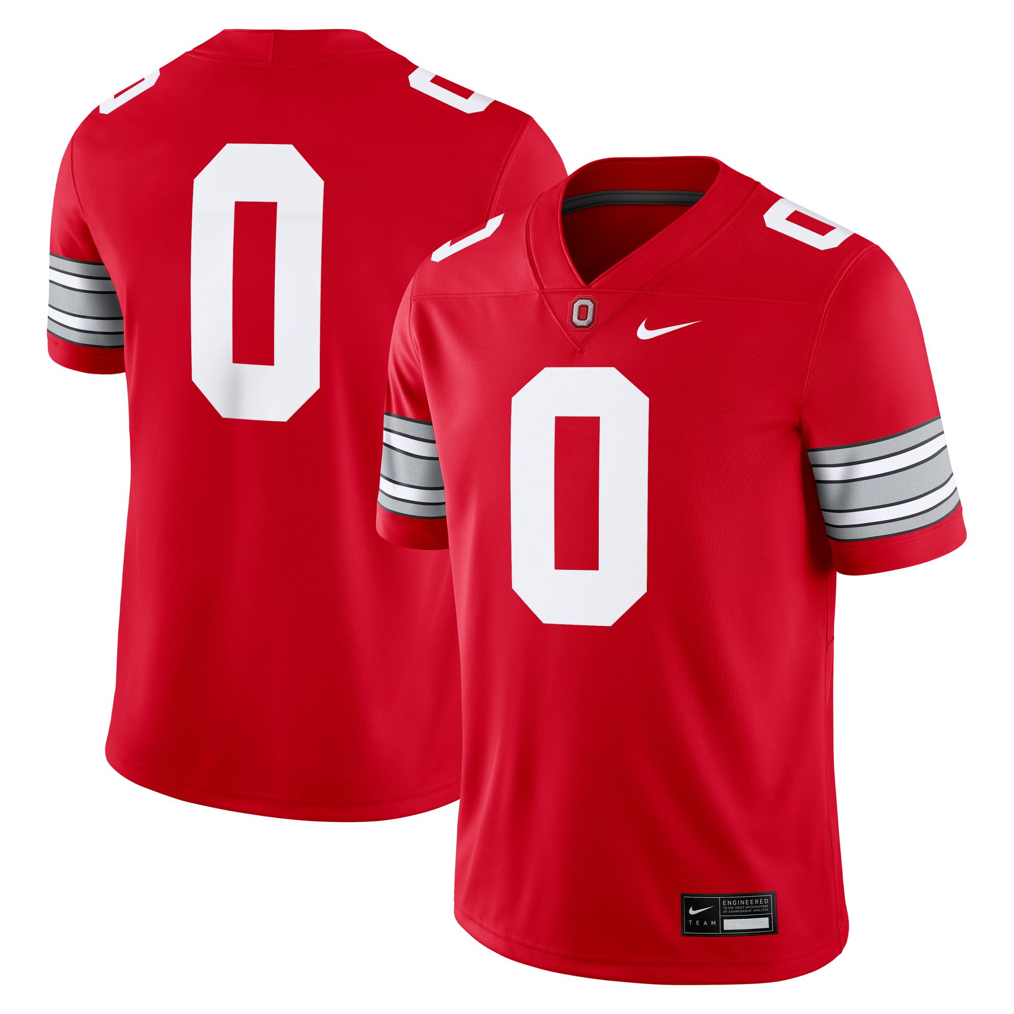 Nike Men's Ohio State Buckeyes #0 Home Replica Football Jersey