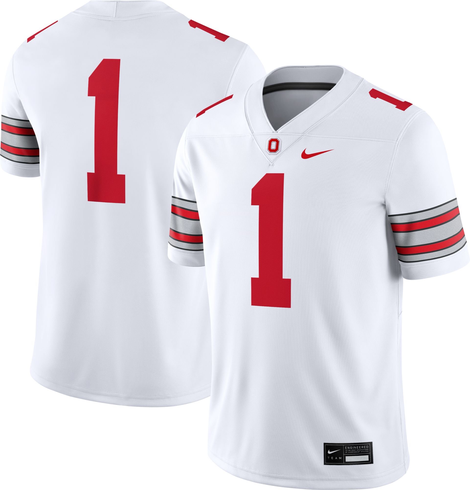 Nike Men's Ohio State Buckeyes #1 Away Replica Football Jersey