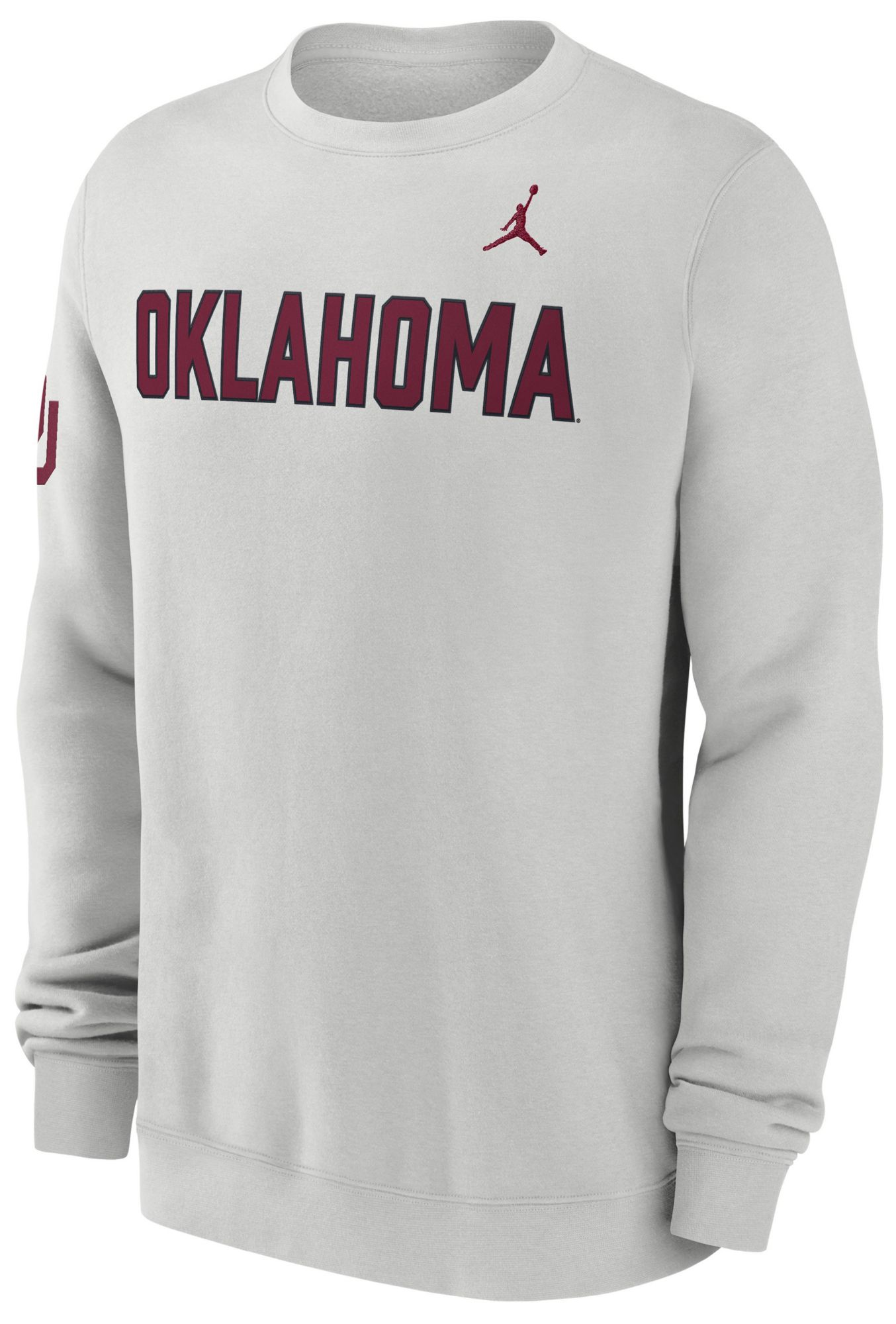 Nike Men's Oklahoma Sooners Photon Dust Club Crewneck Sweatshirt