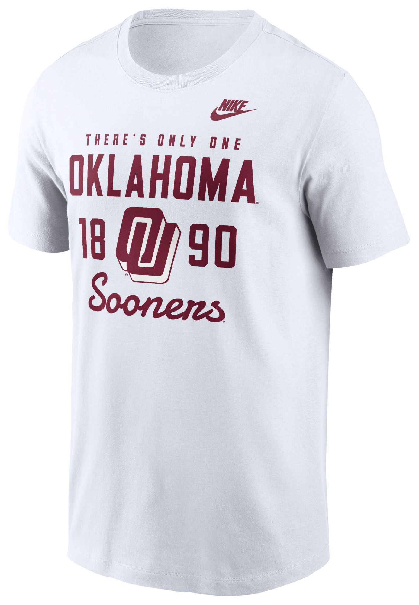 Nike Men's Oklahoma Sooners White Legacy Stacked T-Shirt