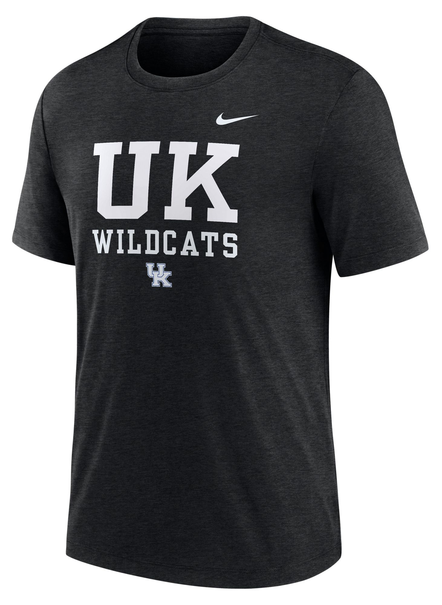 Nike Men's Kentucky Wildcats Black Heather Triblend Stack T-Shirt