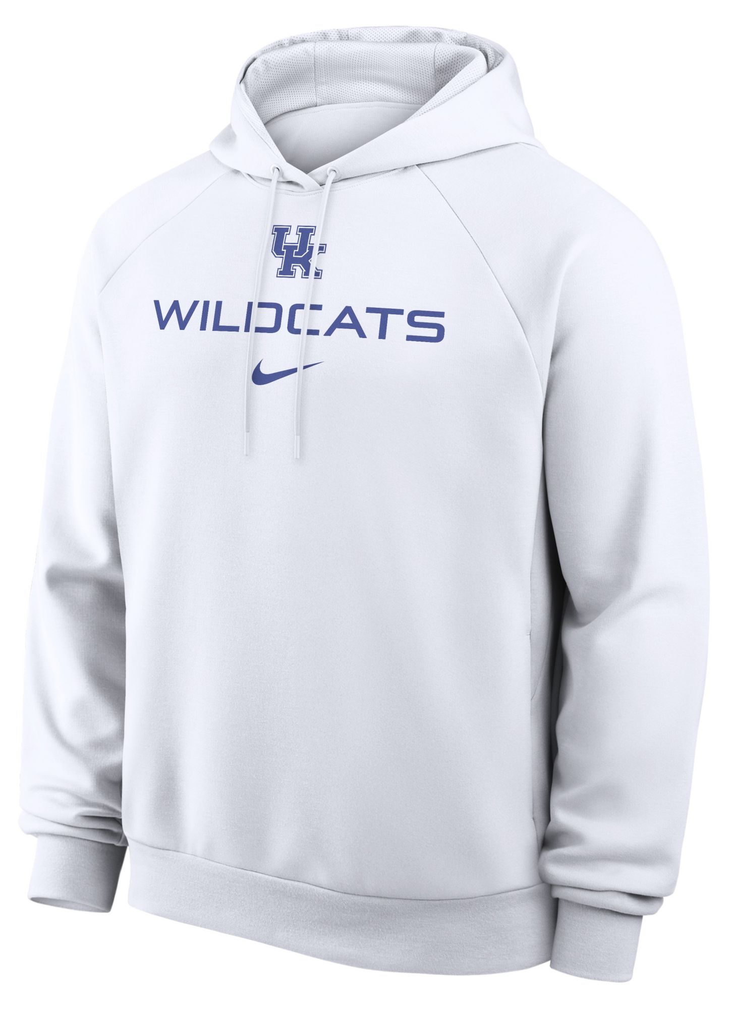 Nike Men's Kentucky Wildcats White Dri-FIT Primary Fleece Hoodie