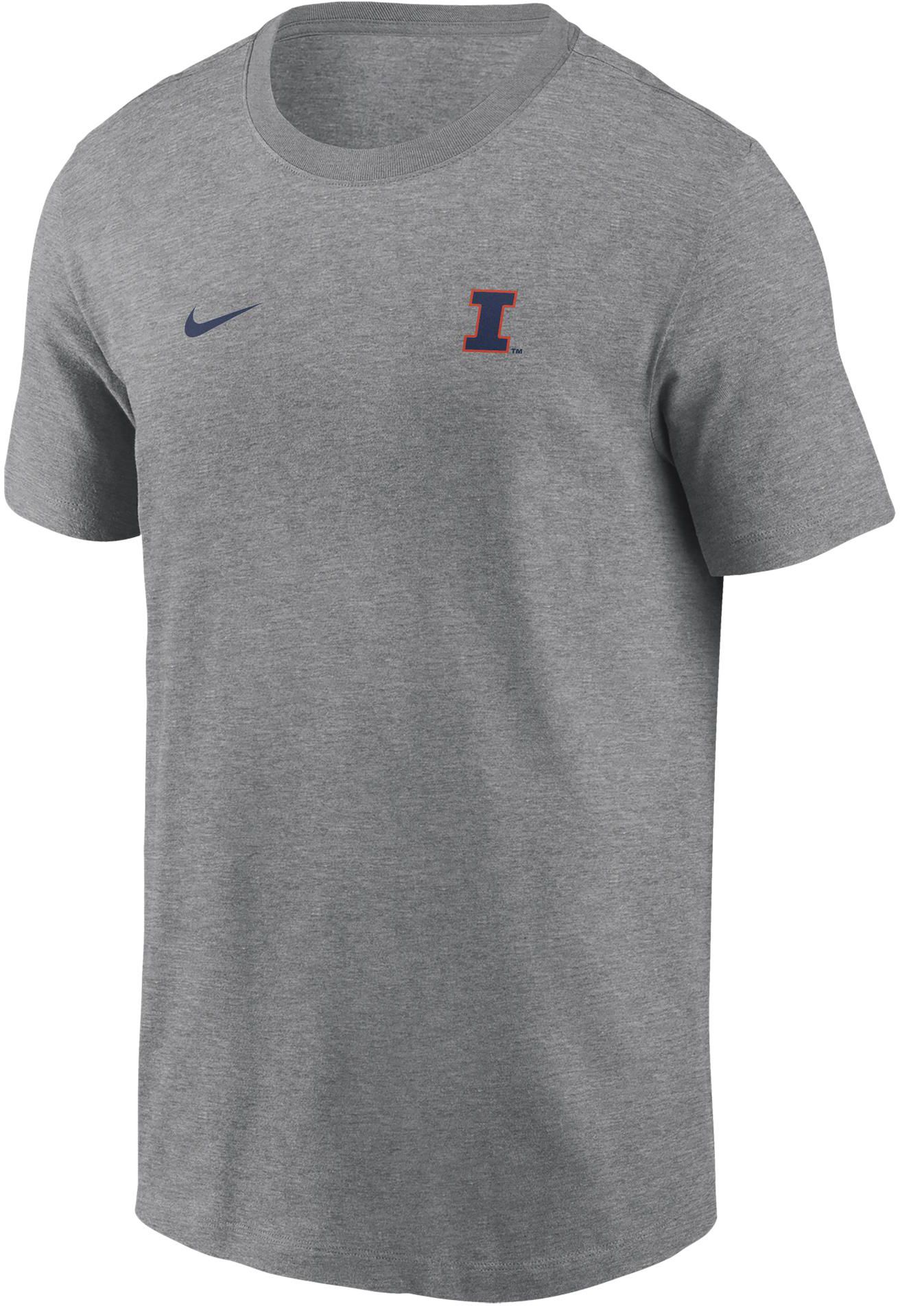 Nike Men's Illinois Fighting Illini Gray Legend T-Shirt