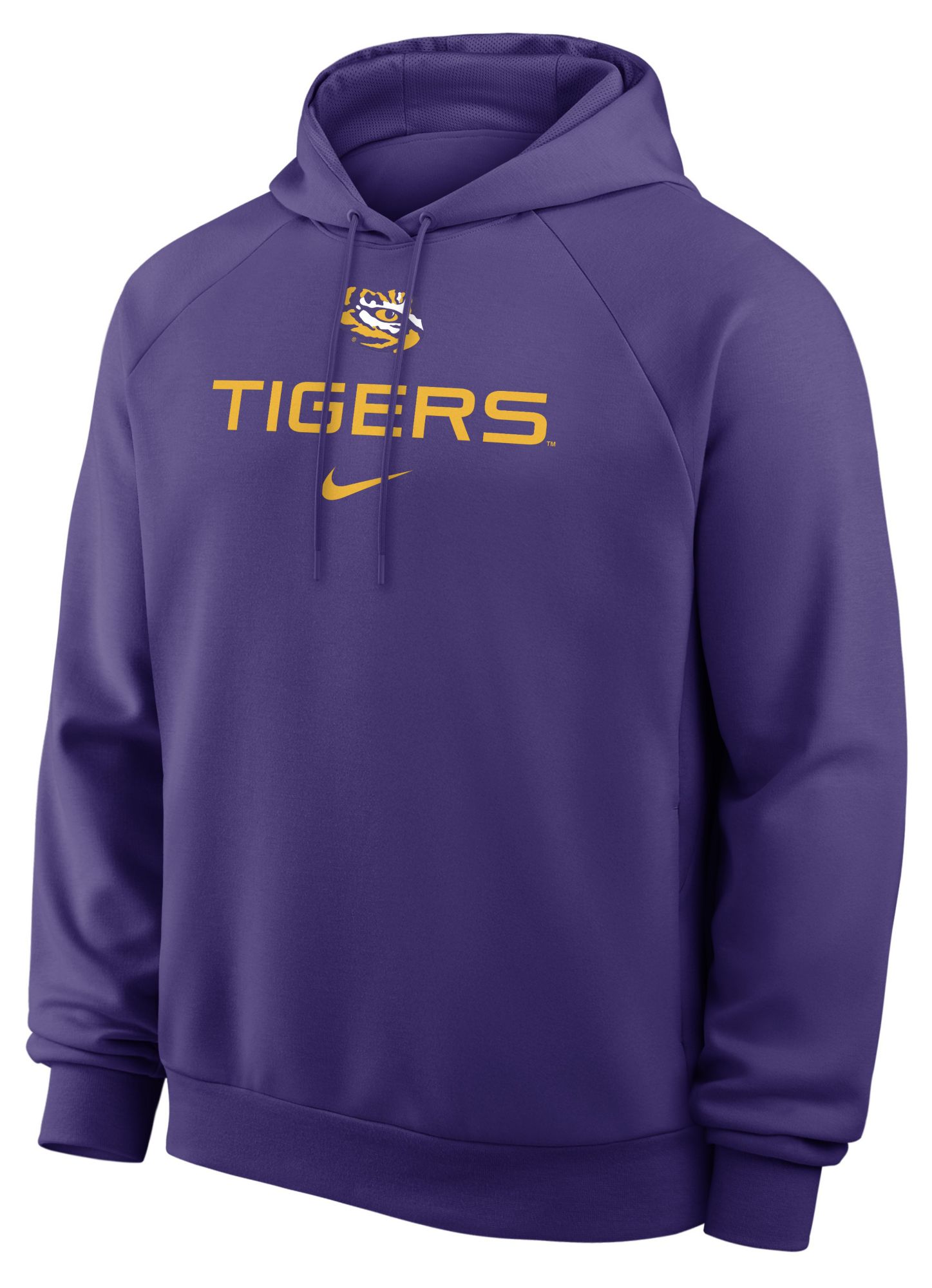 Nike Men's LSU Tigers Court Purple Dri-FIT Primary Fleece Hoodie