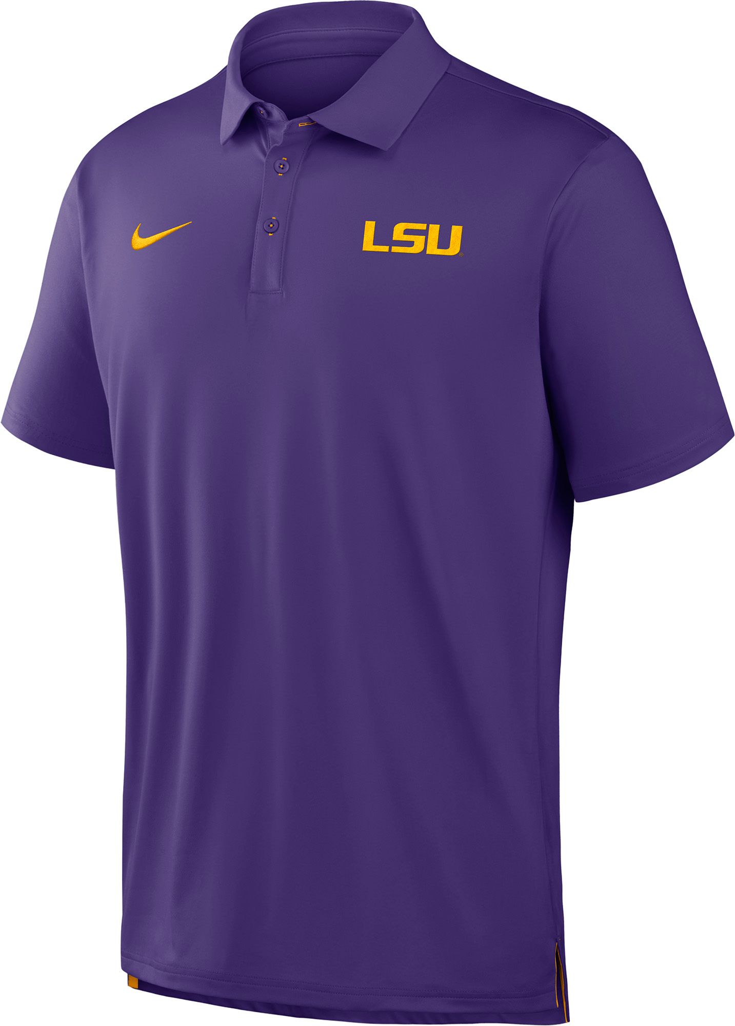 Nike Men's LSU Tigers Court Purple Polo Shirt