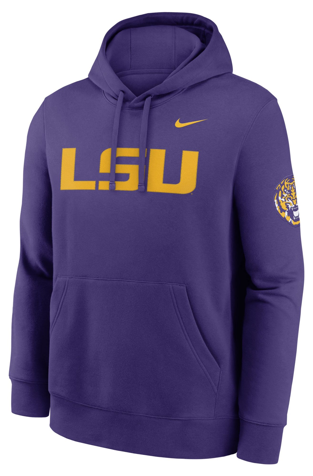 Nike Men's LSU Tigers Court Purple Club Fleece Hoodie