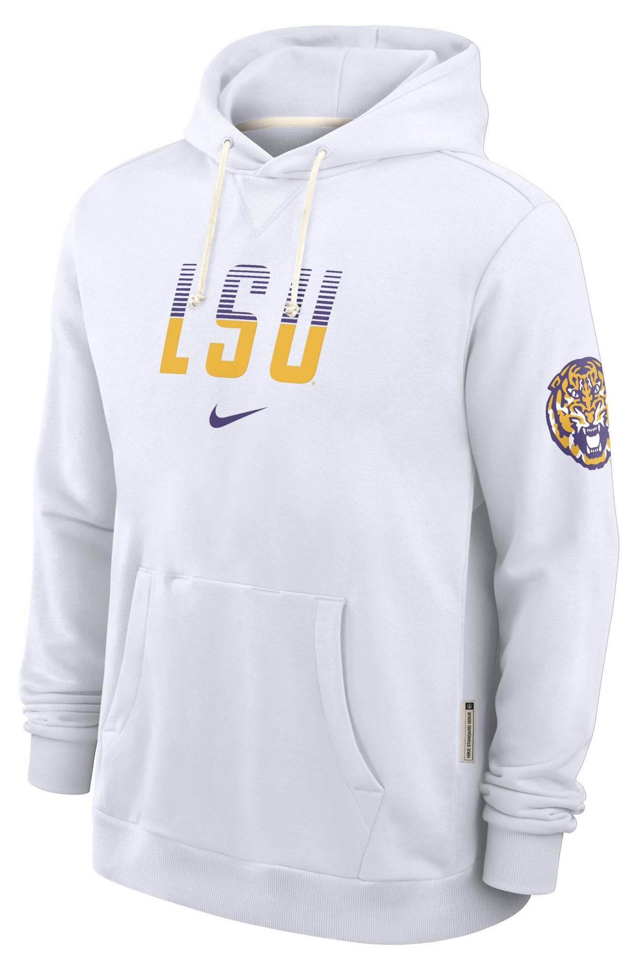 Nike Men's LSU Tigers White Standard Issue Hoodie