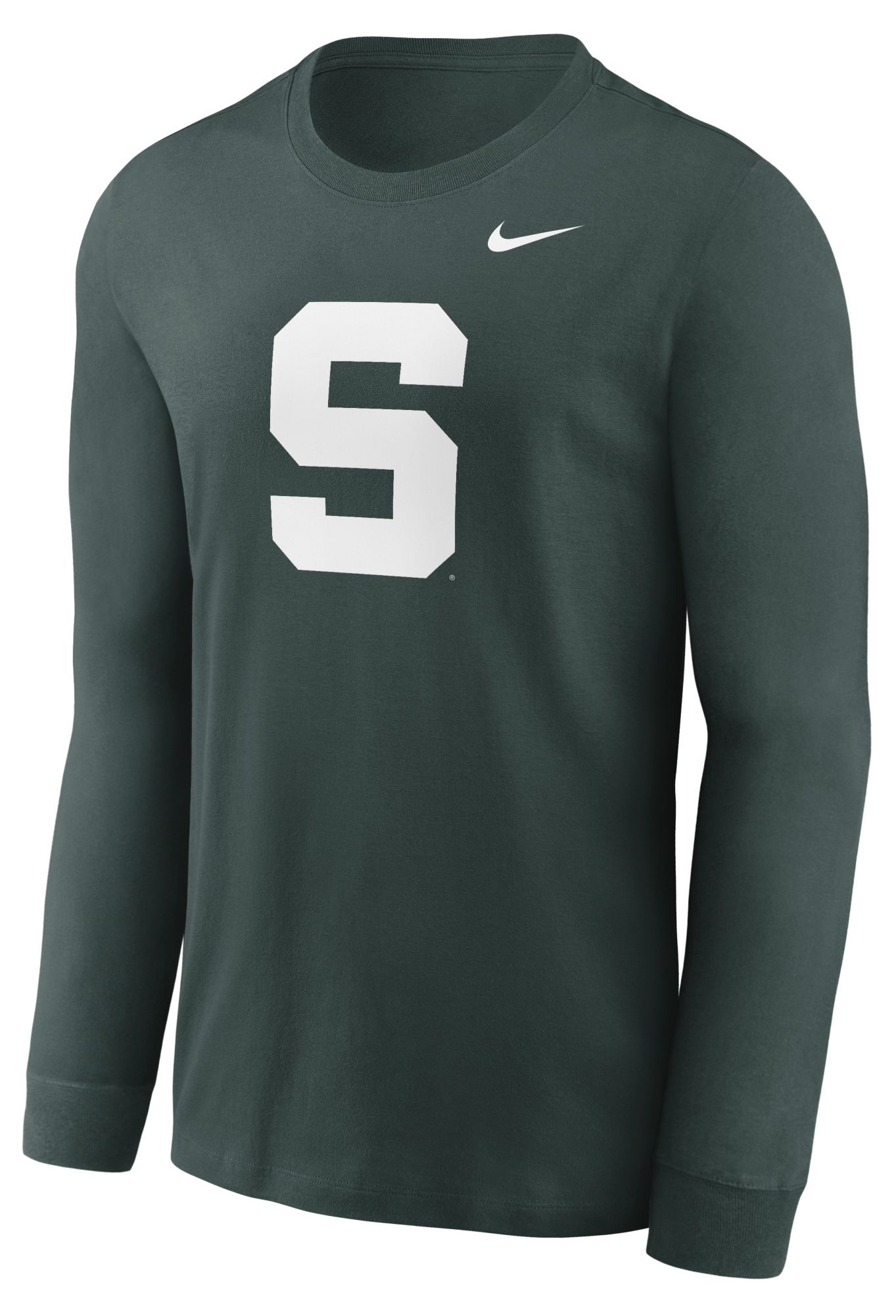 Nike Men's Michigan State Spartans Pro Green Long Sleeve Shirt