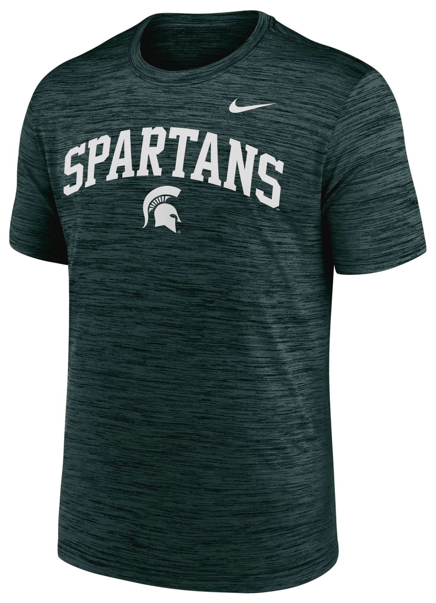 Nike Men's Michigan State Spartans Pro Green Velocity Arch Logo T-Shirt