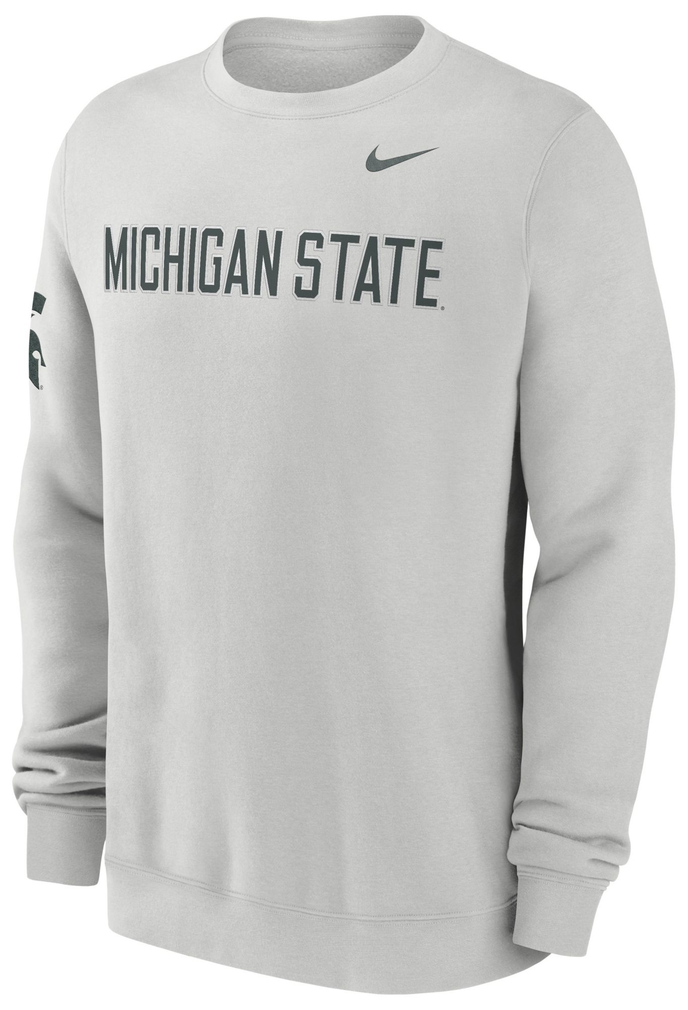 Nike Men's Michigan State Spartans Photon Dust Club Crewneck Sweatshirt