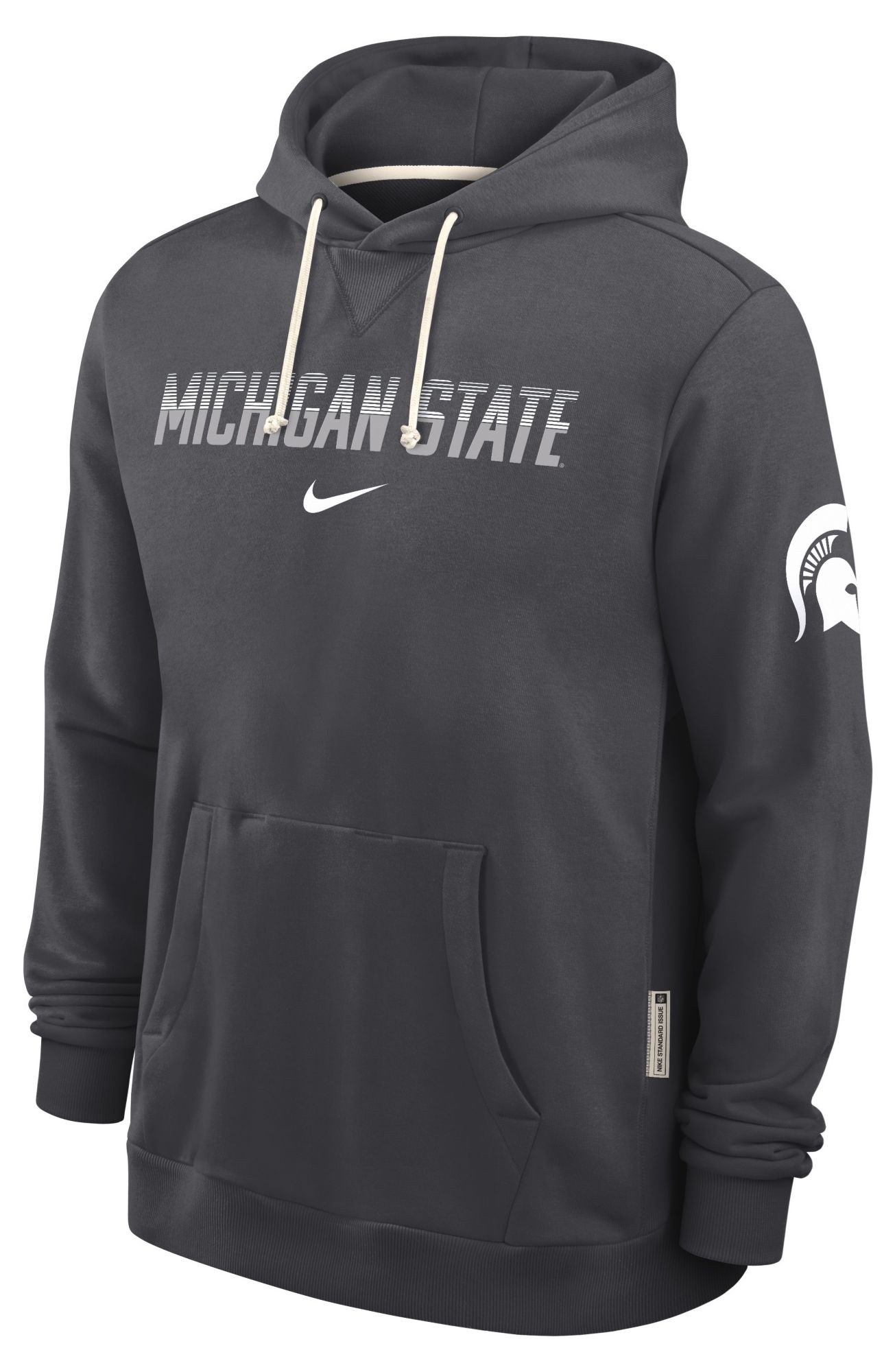 Nike Men's Michigan State Spartans Anthracite Standard Issue Hoodie