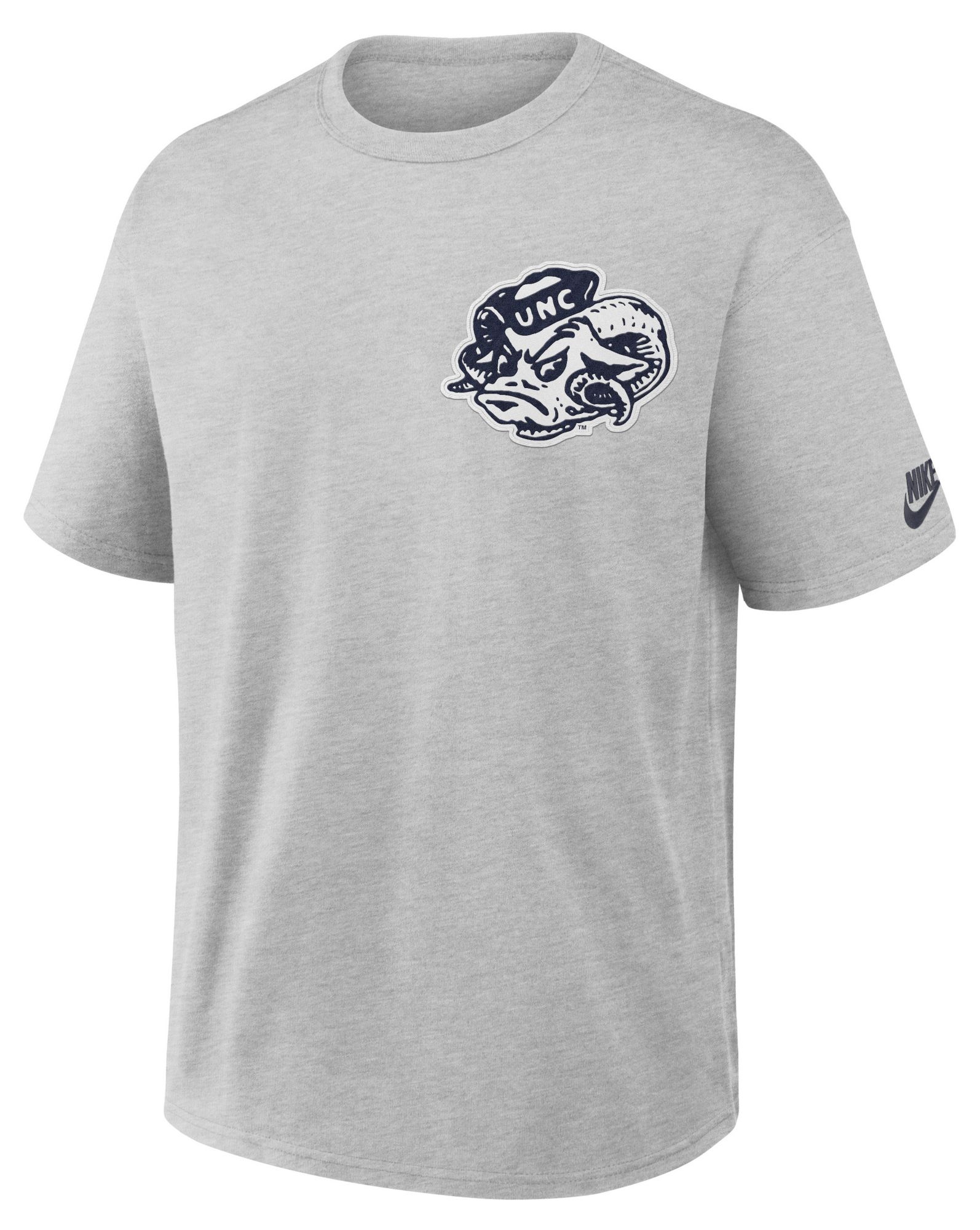 Nike Men's North Carolina Tar Heels Grey Heather Set On Max90 Legacy T-Shirt