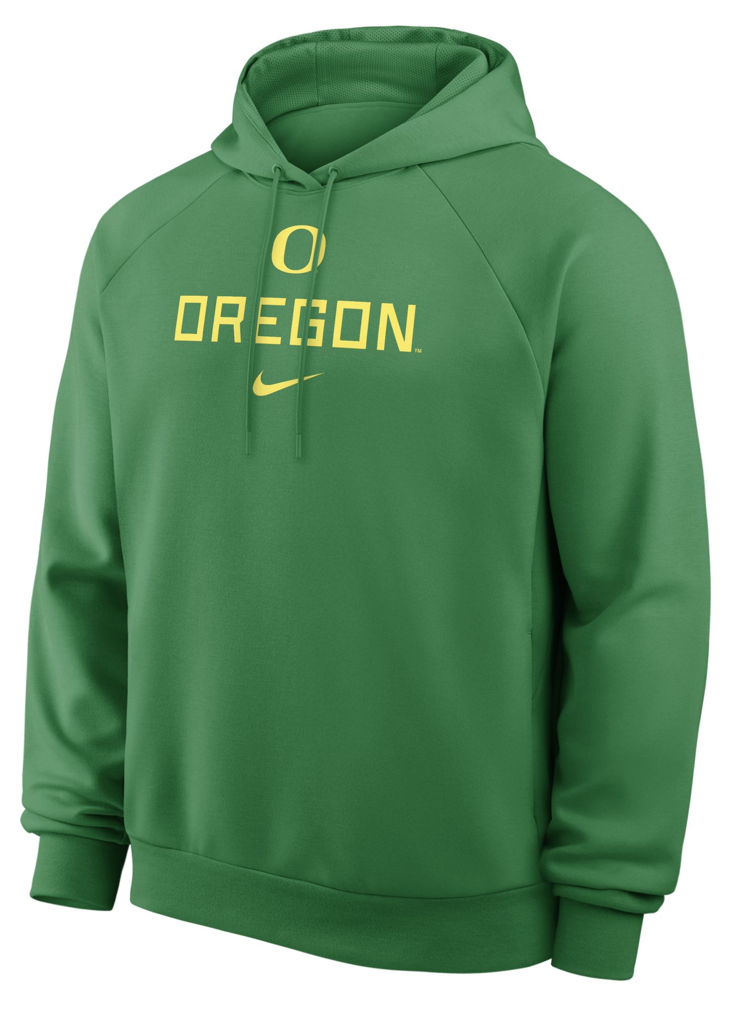 Nike Men's Oregon Ducks Apple Green Dri-FIT Primary Fleece Hoodie