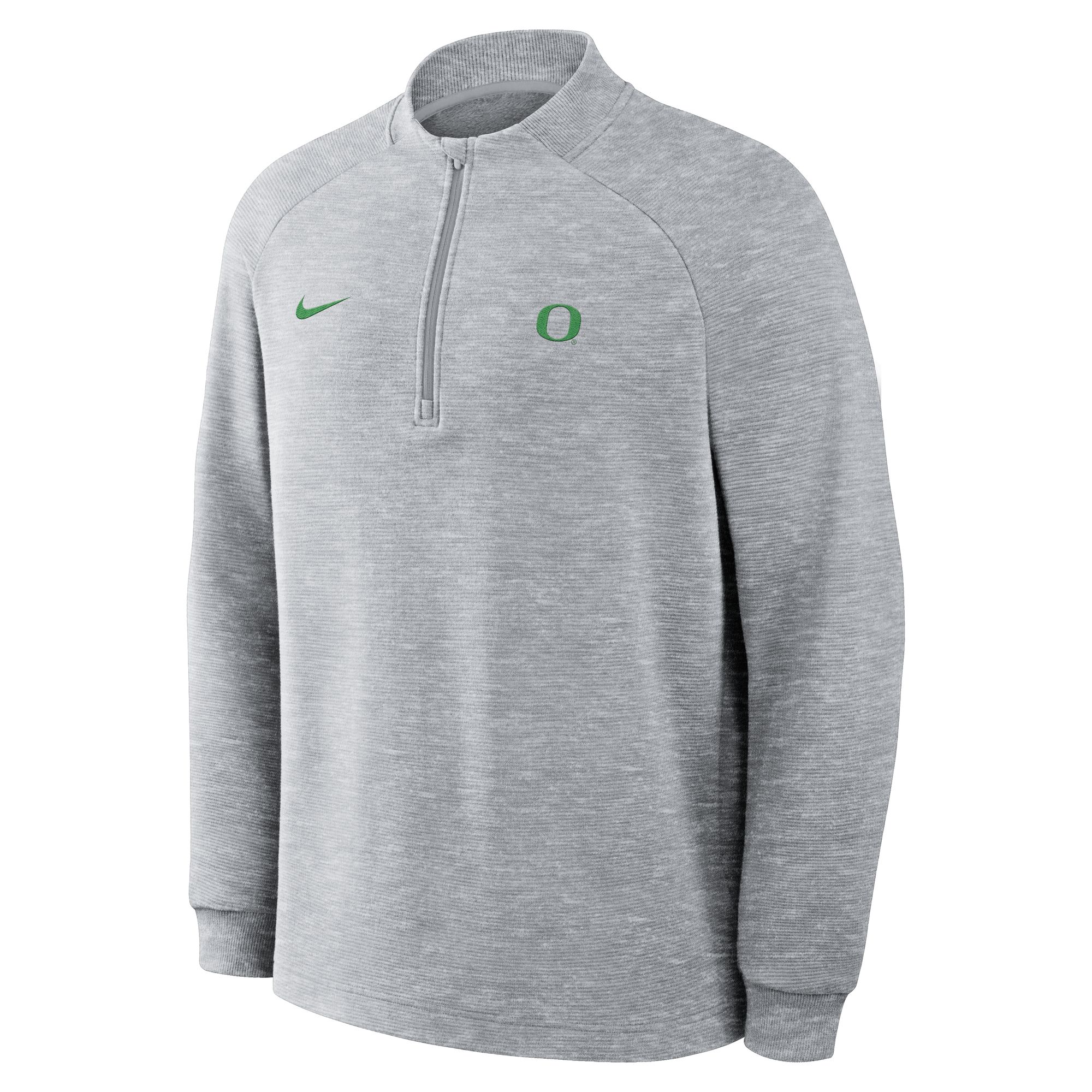 Nike Men's Oregon Ducks Wolf Grey Par 5 Logo Half Zip