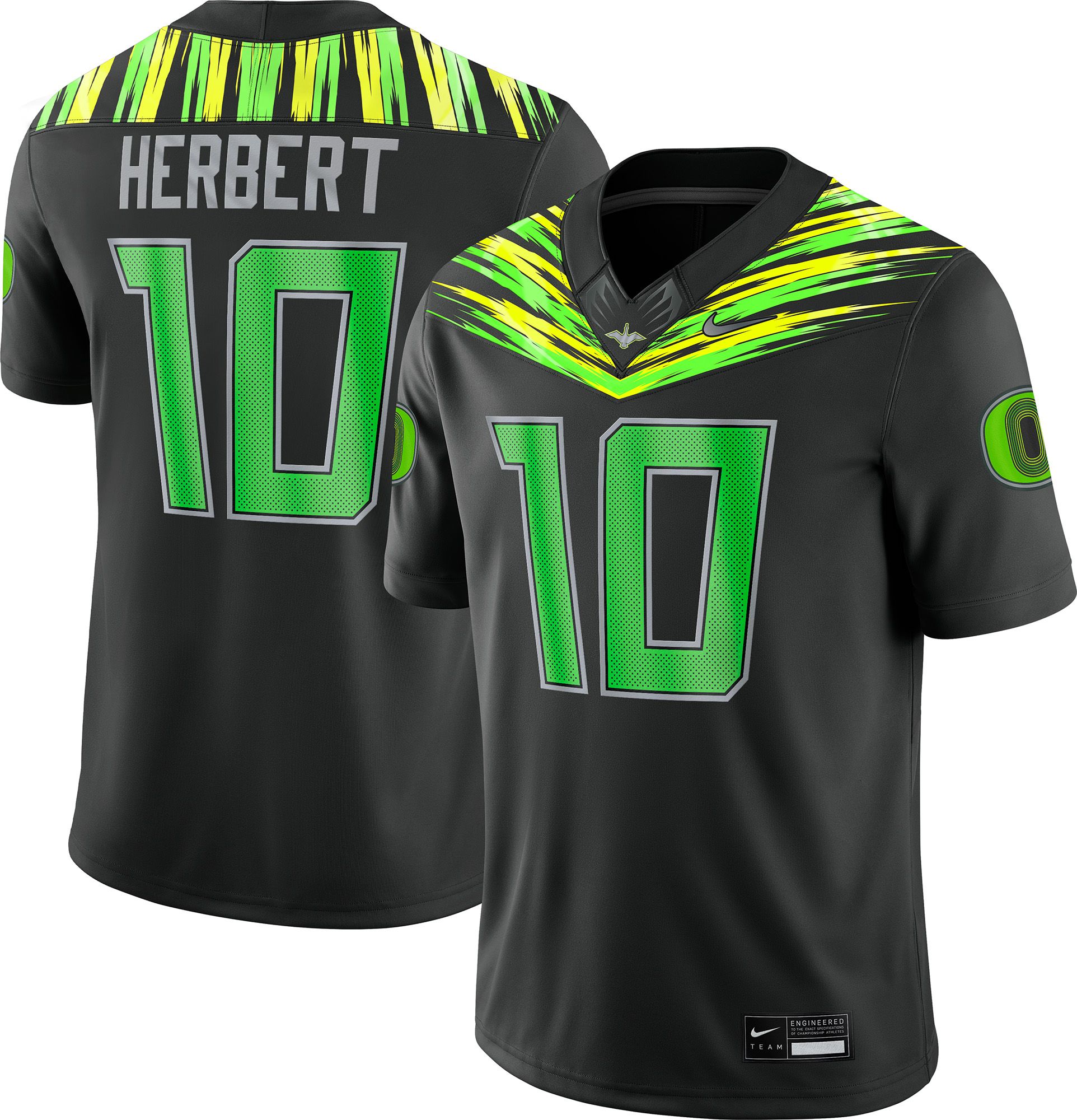 Nike Men's Oregon Ducks Justin Herbert Origins Of Speed Alternate Replica Football Jersey