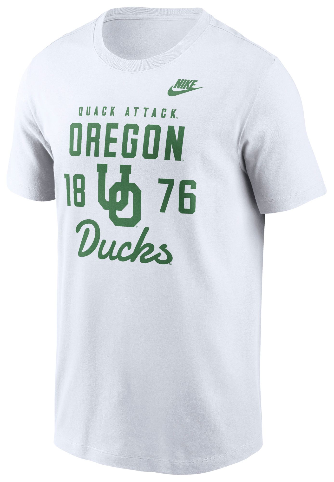 Nike Men's Oregon Ducks White Legacy Stacked T-Shirt
