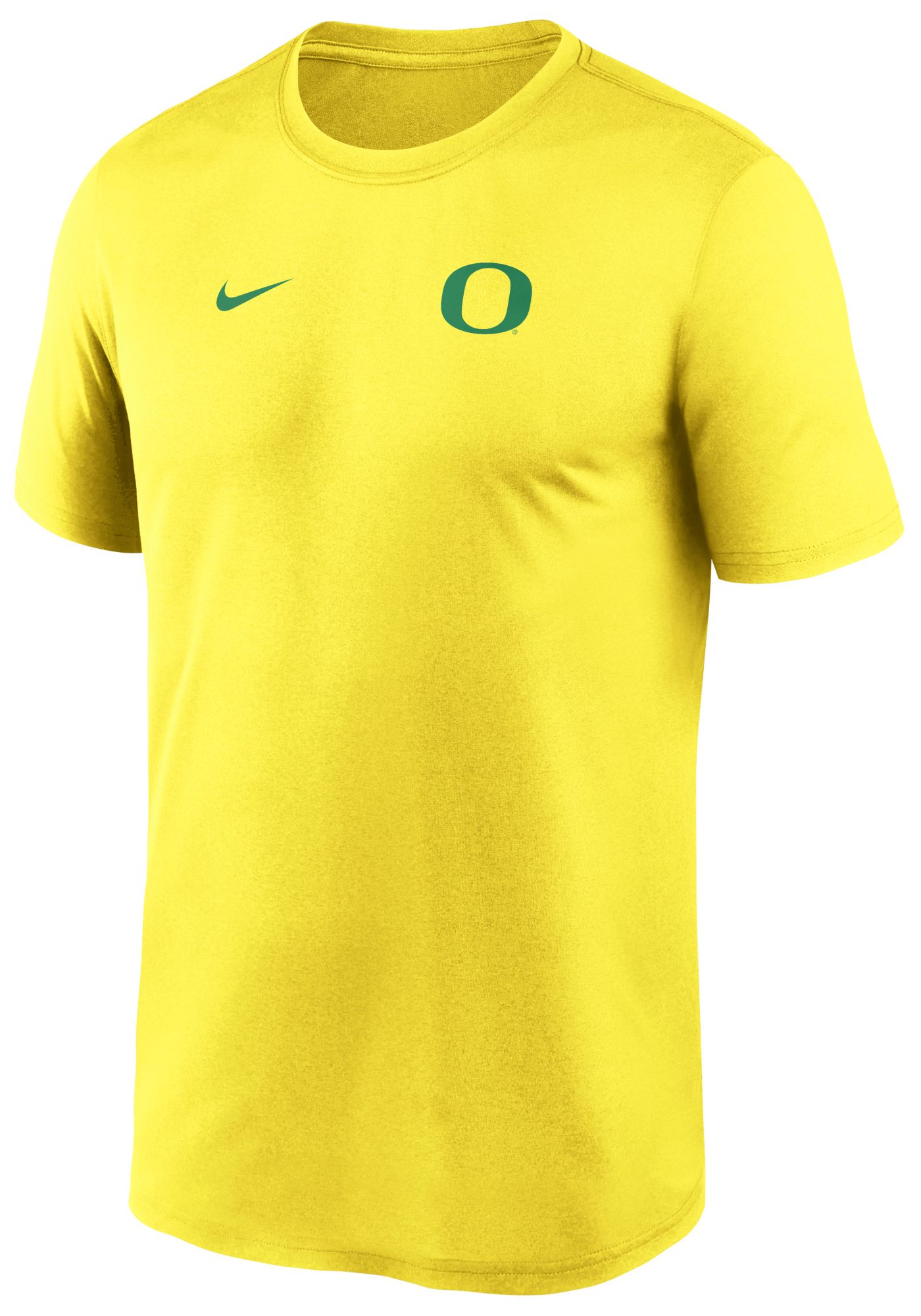 Nike Men's Oregon Ducks Yellow Strike Small Logo Legend T-Shirt