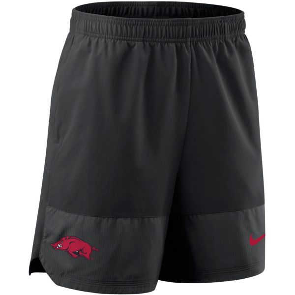 Nike Men's Arkansas Razorbacks Black Dri-FIT Woven Shorts