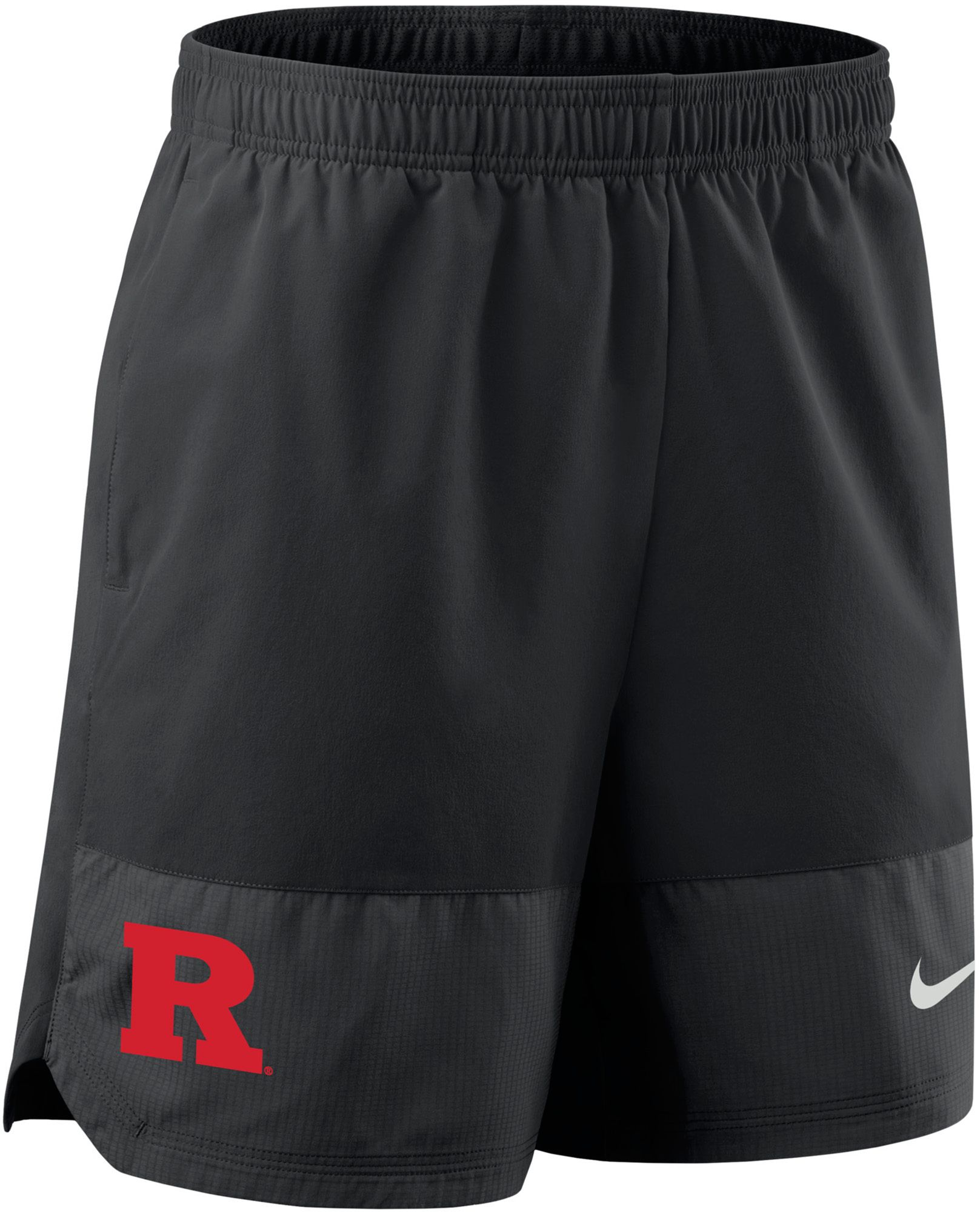 Nike Men's Rutgers Scarlet Knights Black Dri-FIT Woven Shorts