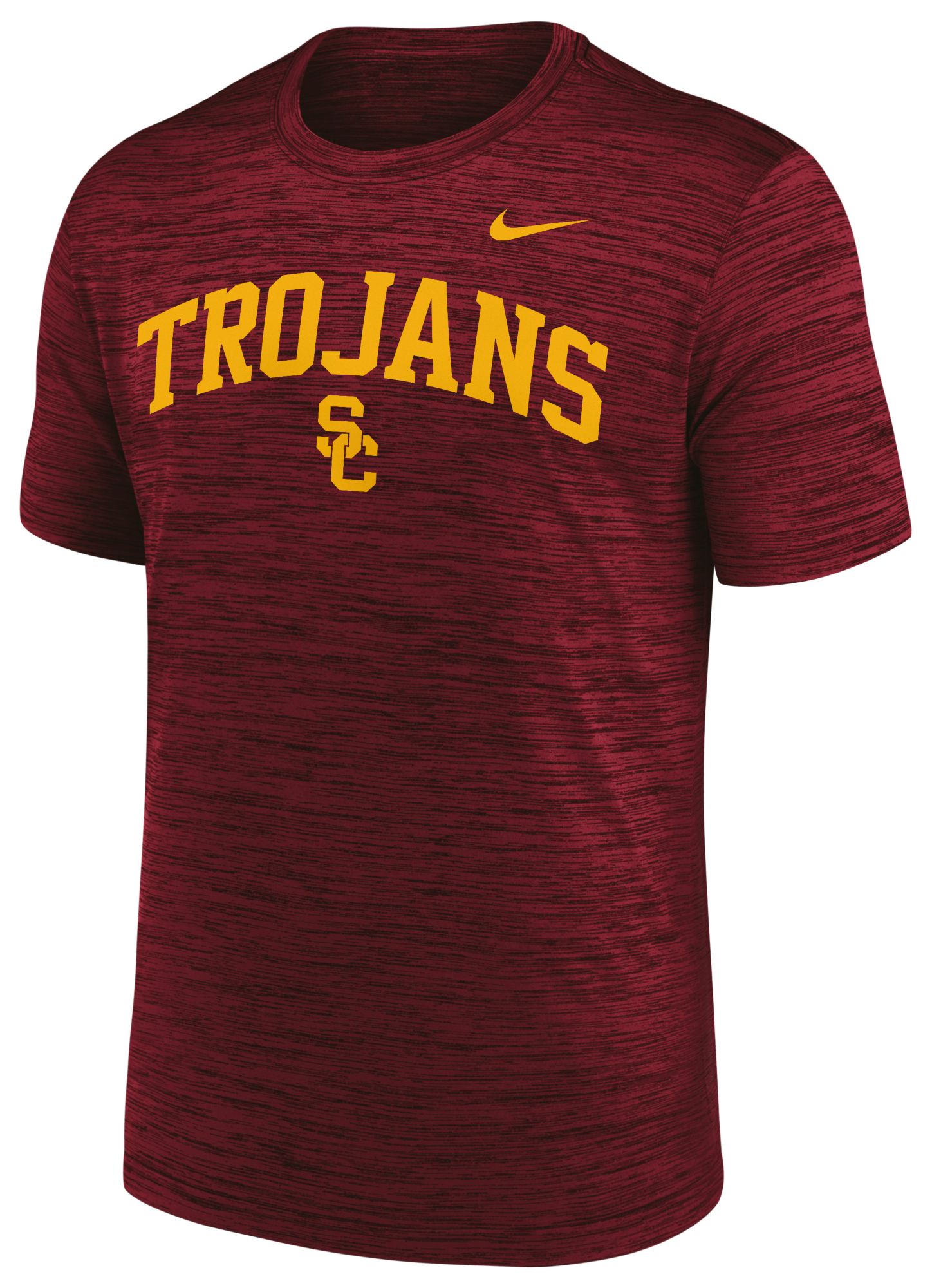 Nike Men's USC Trojans Team Crimson Velocity Arch Logo T-Shirt