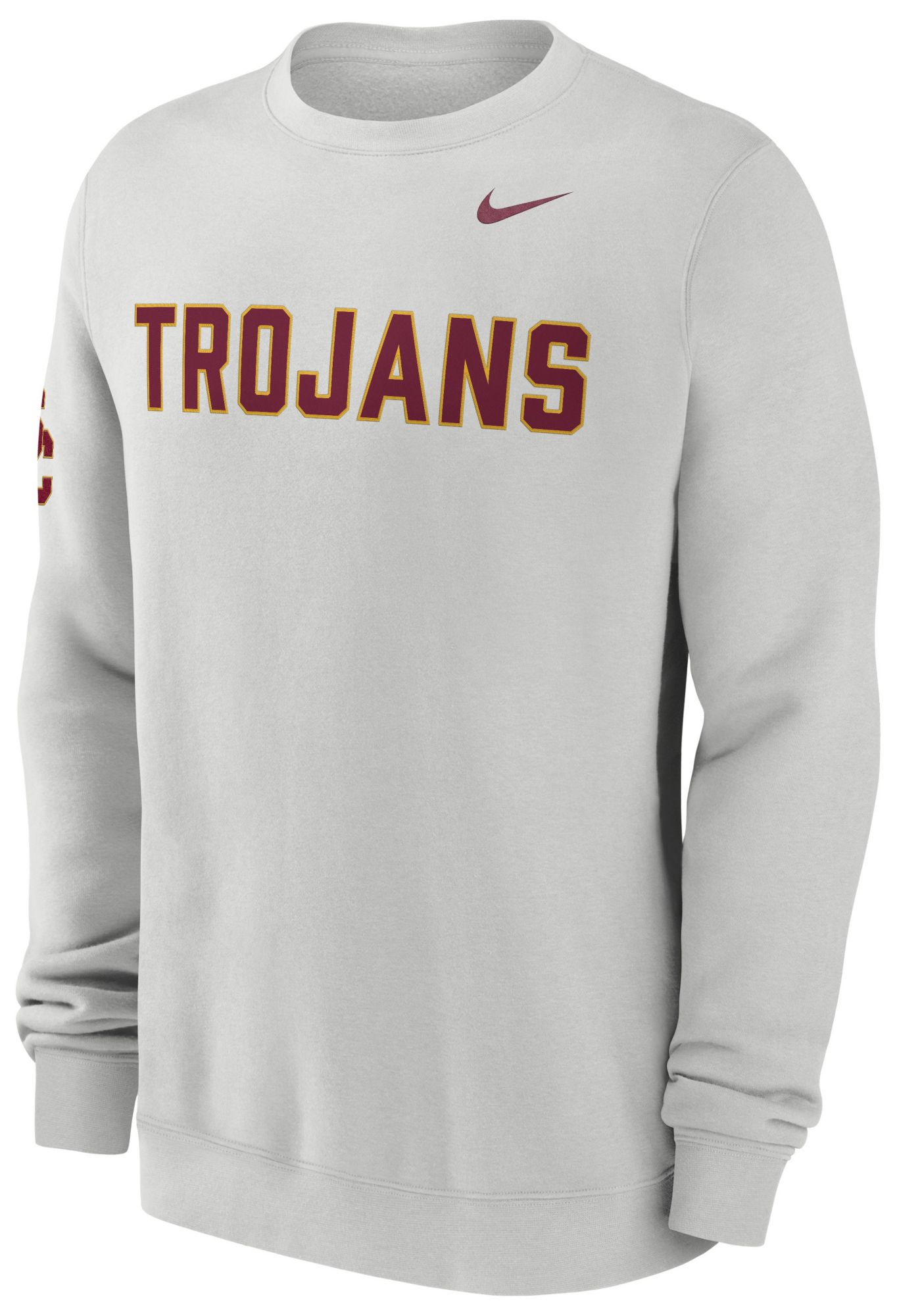 Nike Men's USC Trojans Photon Dust Club Crewneck Sweatshirt