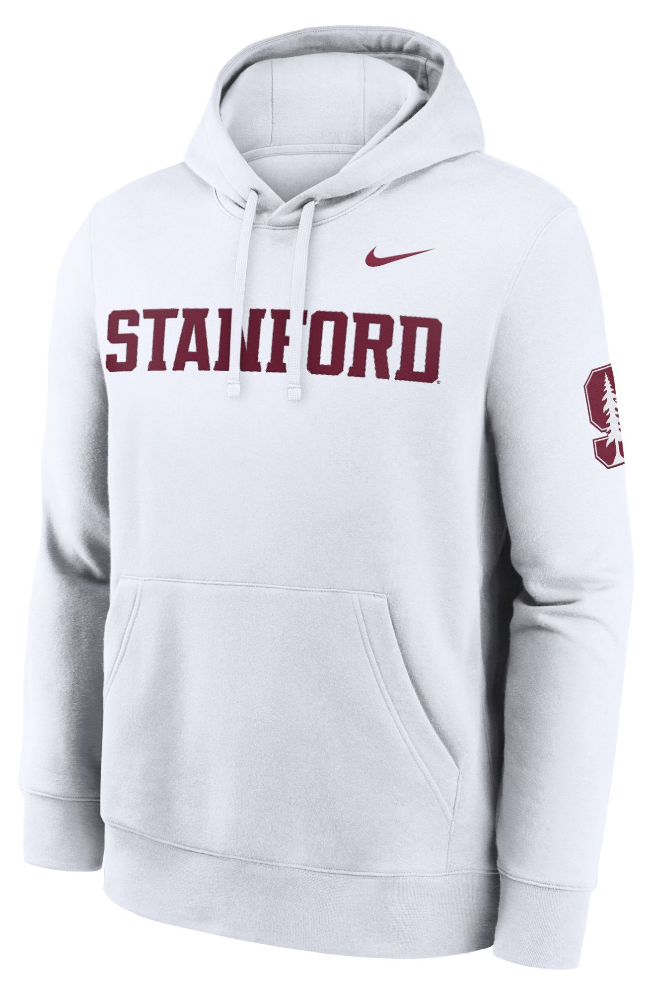 Nike Men's Stanford Cardinal White Club Fleece Hoodie
