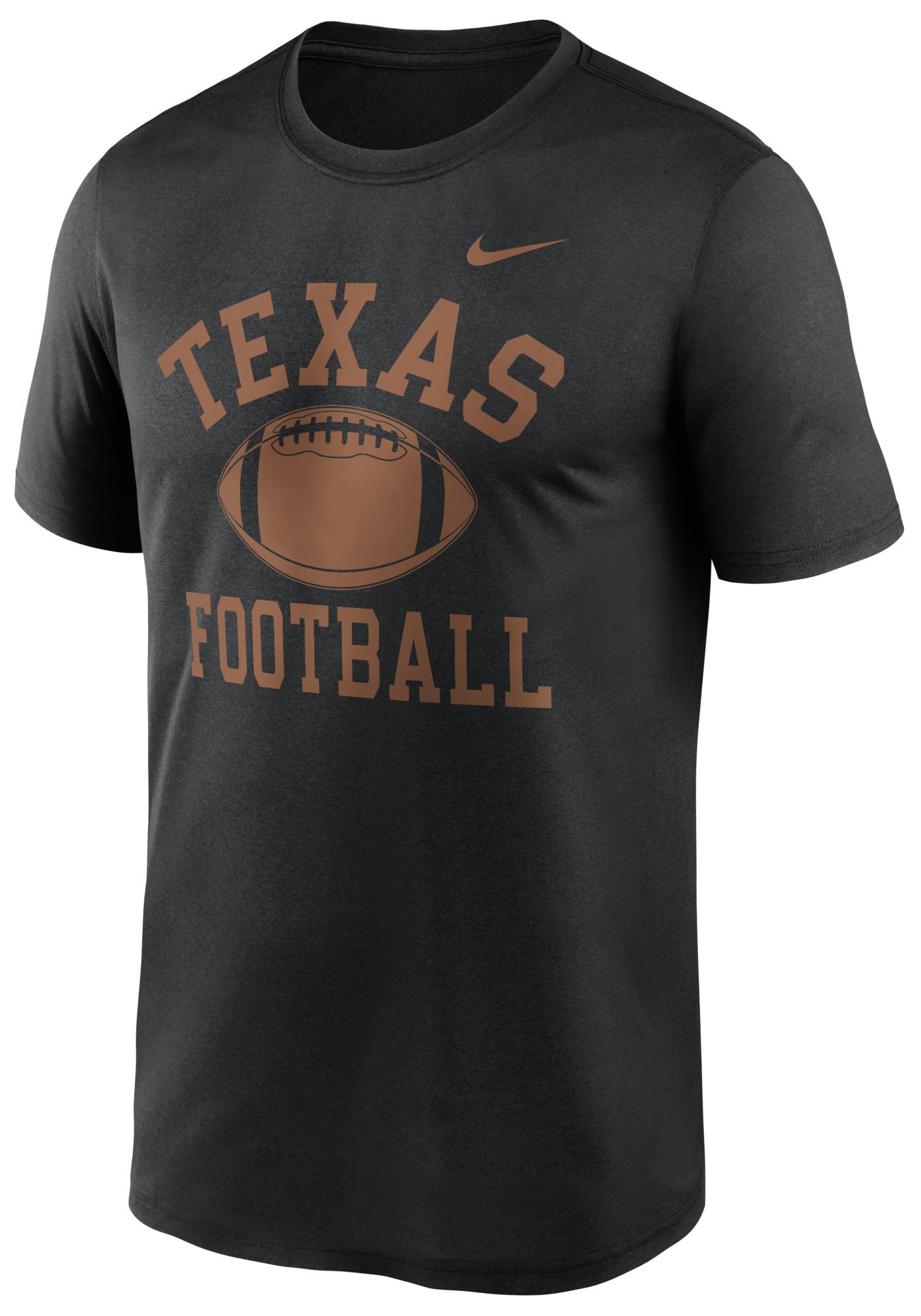 Nike Men's Texas Longhorns Black Arch Football Legend T-Shirt