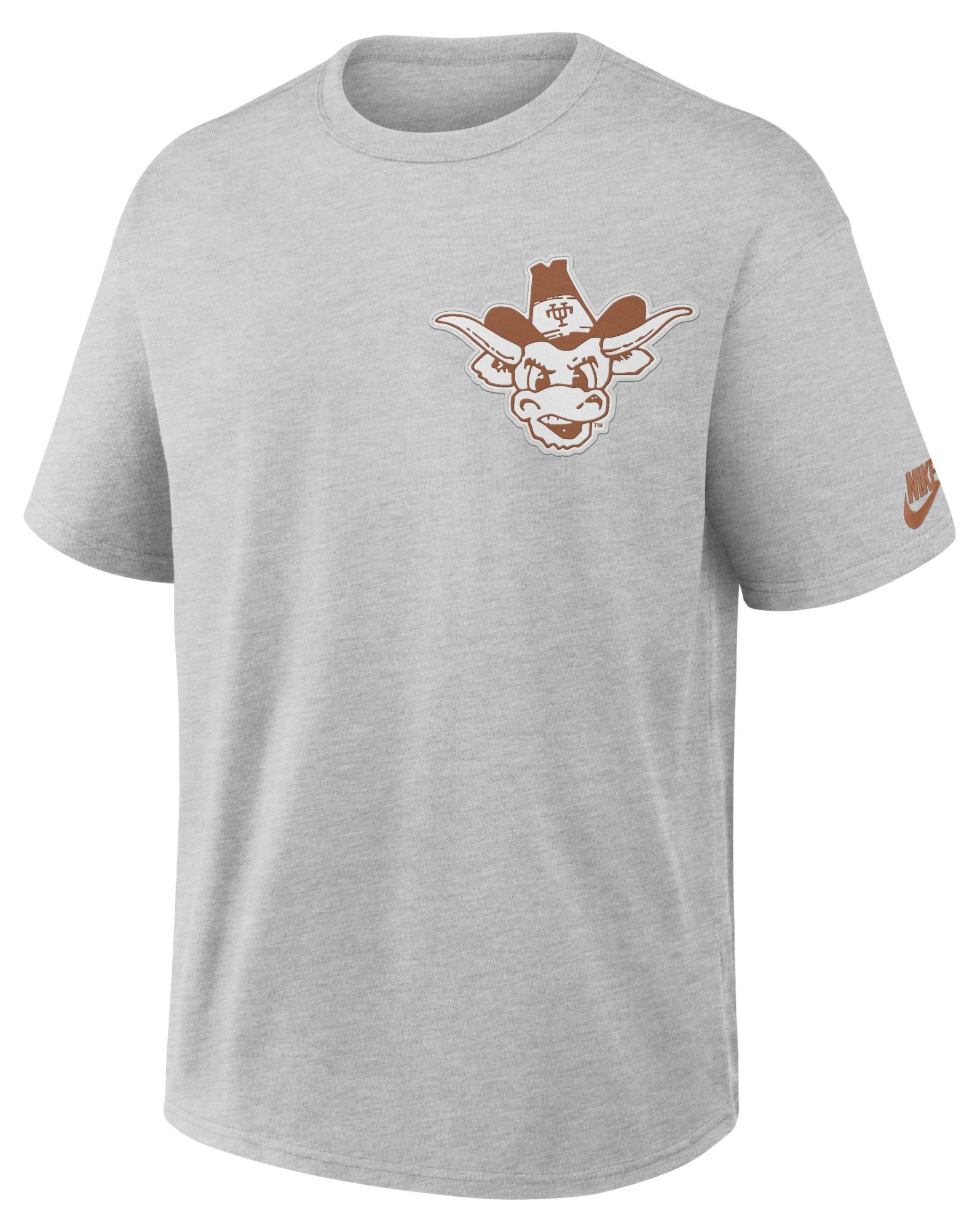 Nike Men's Texas Longhorns Grey Heather Set On Max90 Legacy T-Shirt