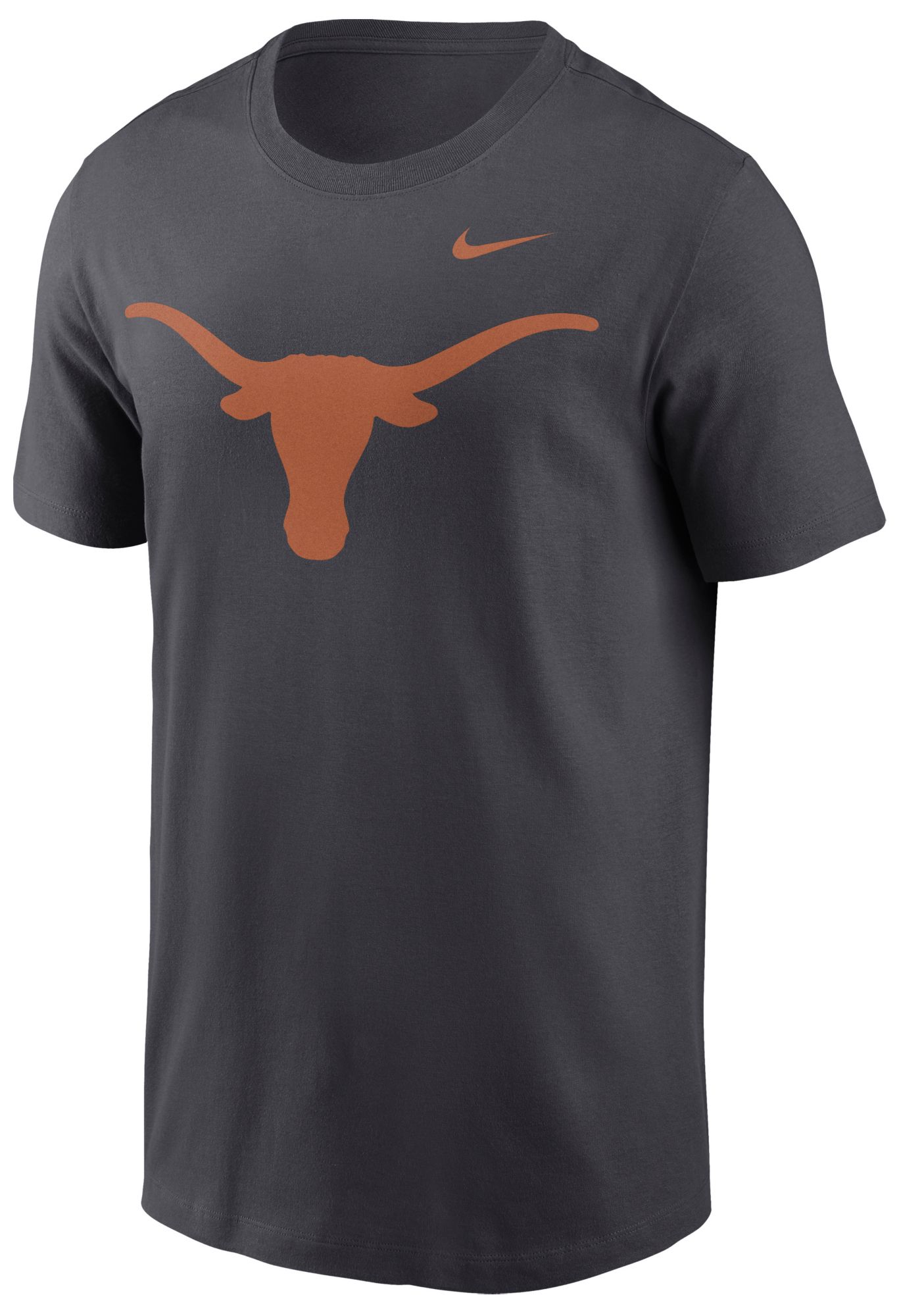 Nike Men's Texas Longhorns Anthracite Primary Logo T-Shirt