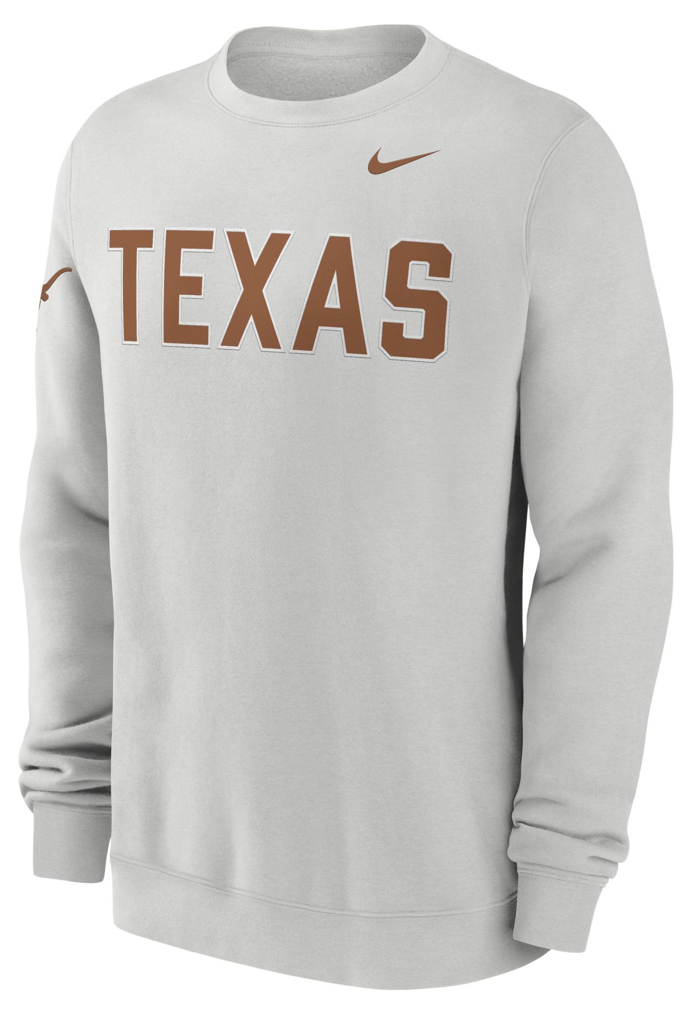Nike Men's Texas Longhorns Photon Dust Club Crewneck Sweatshirt