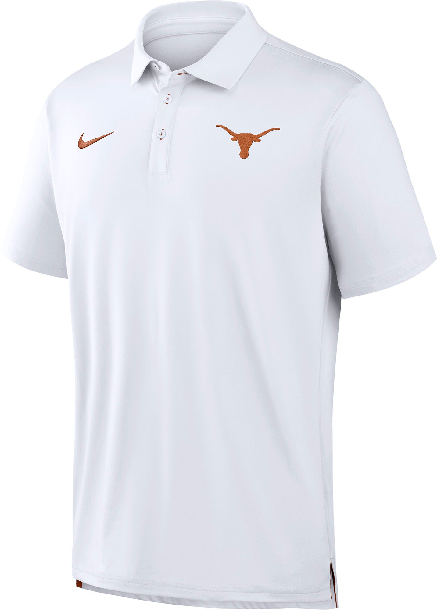 Nike Men's Texas Longhorns White/Desert Orange Polo Shirt
