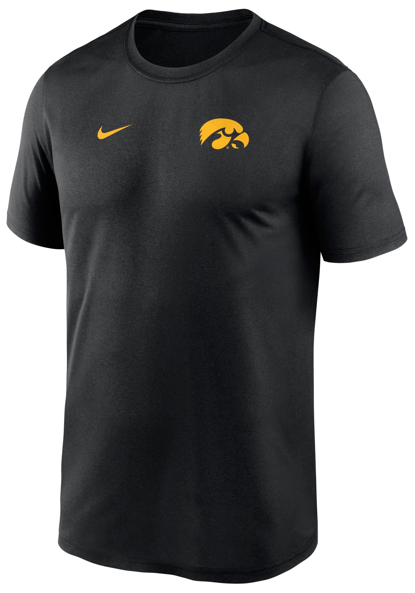 Nike Men's Iowa Hawkeyes Black Small Logo Legend T-Shirt